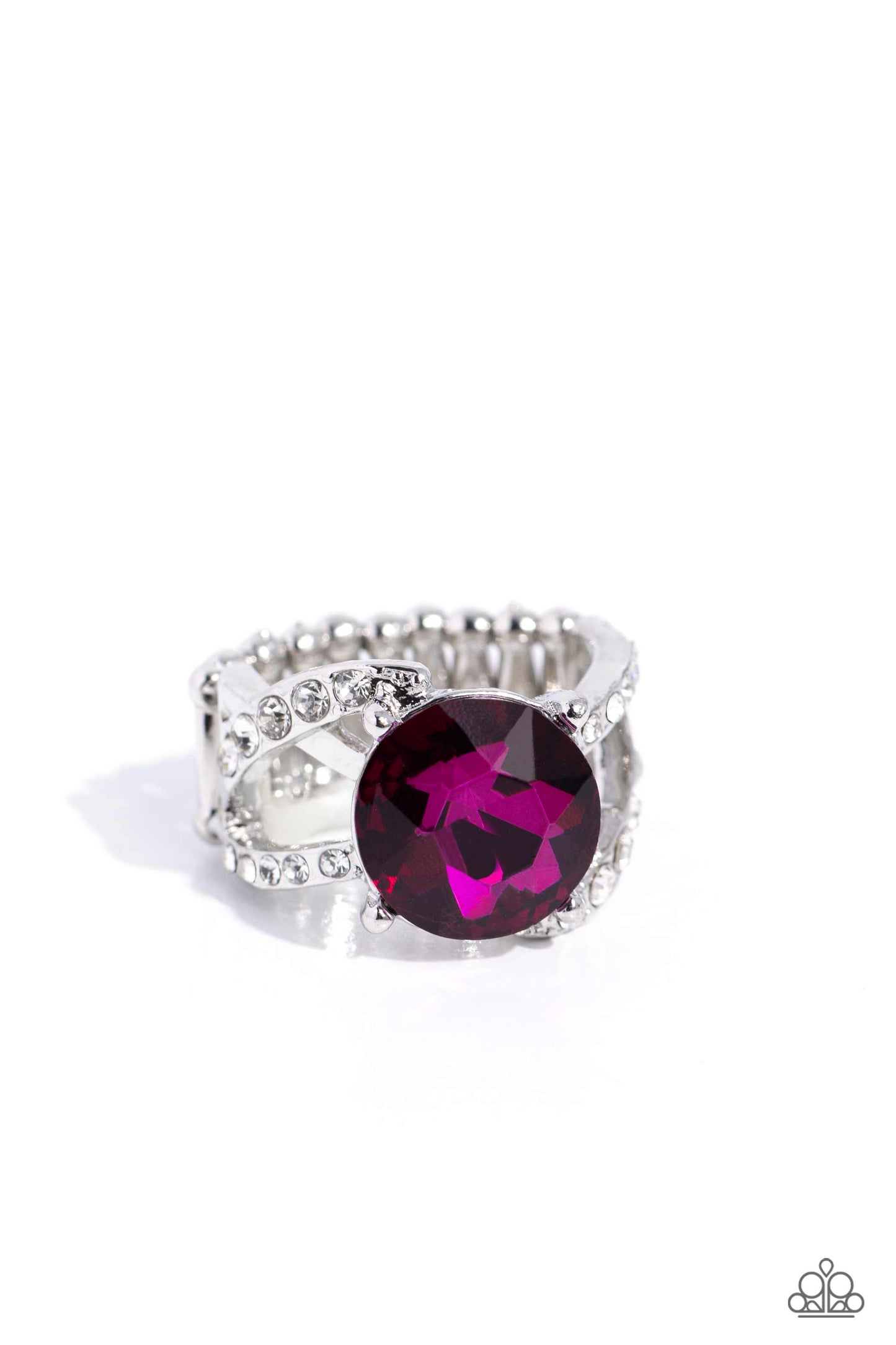 Scintillating Swirl - pink - Paparazzi ring