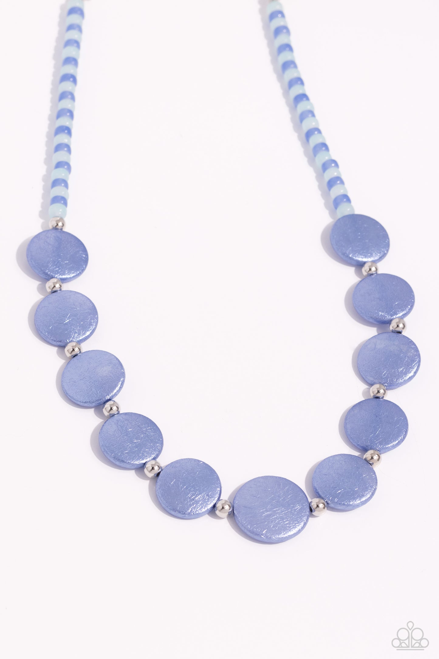Scratched Showtime - blue - Paparazzi necklace