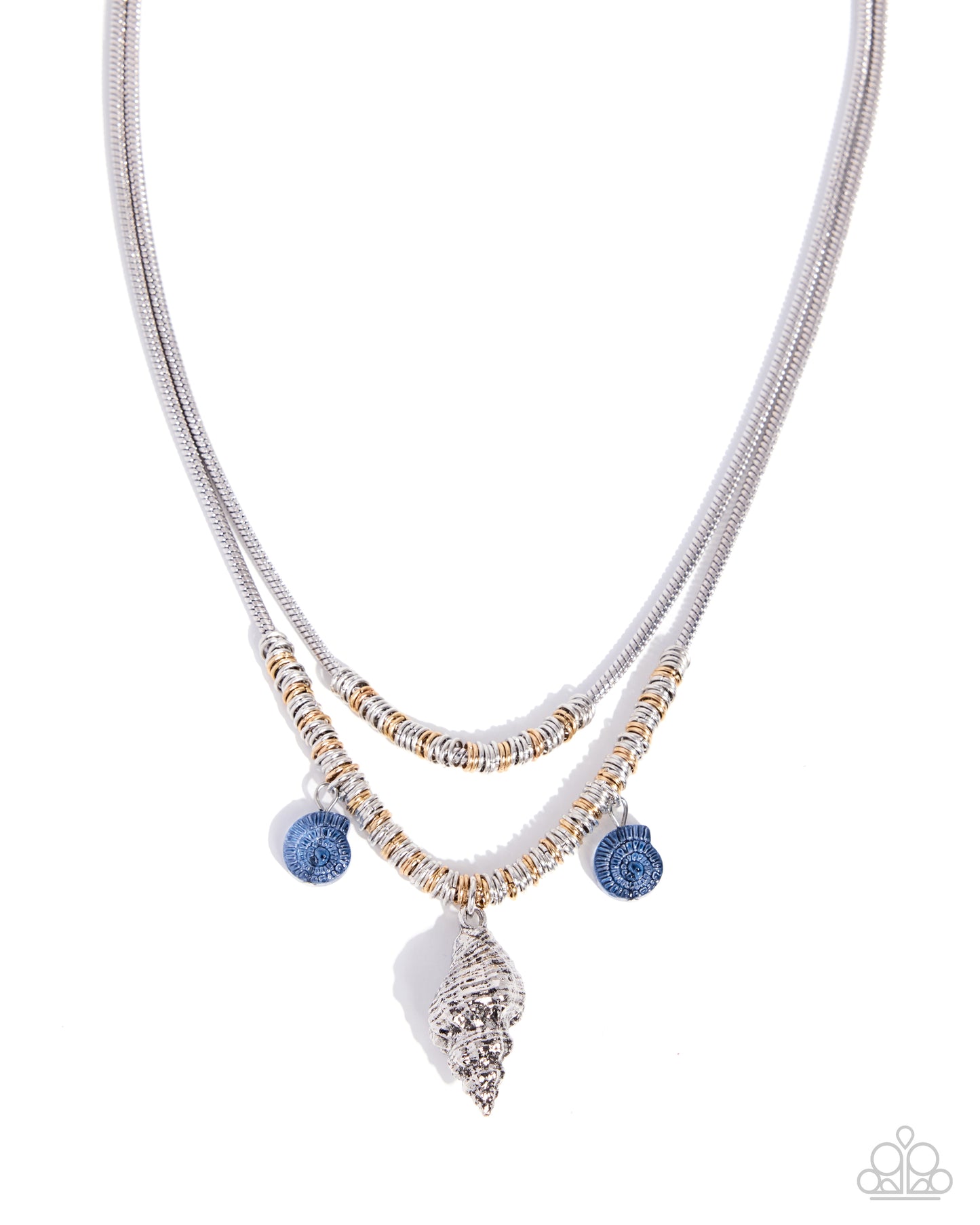 Seashell Sentiment - blue - Paparazzi necklace
