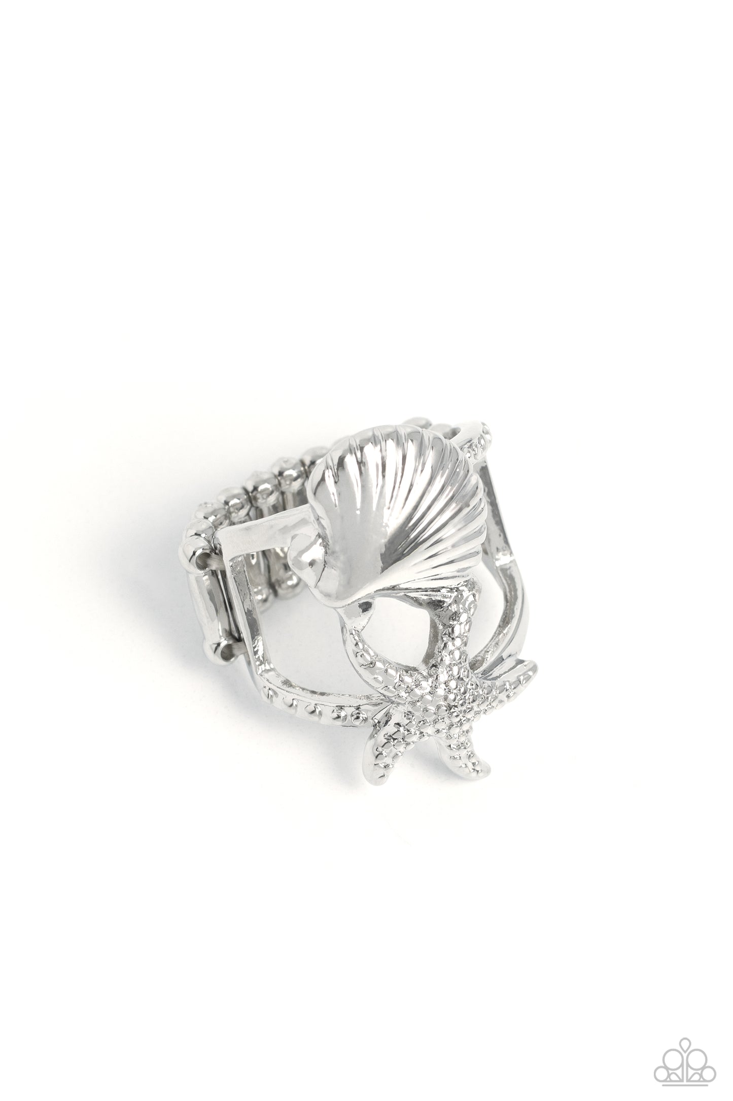 Seashell Showcase - silver - Paparazzi ring