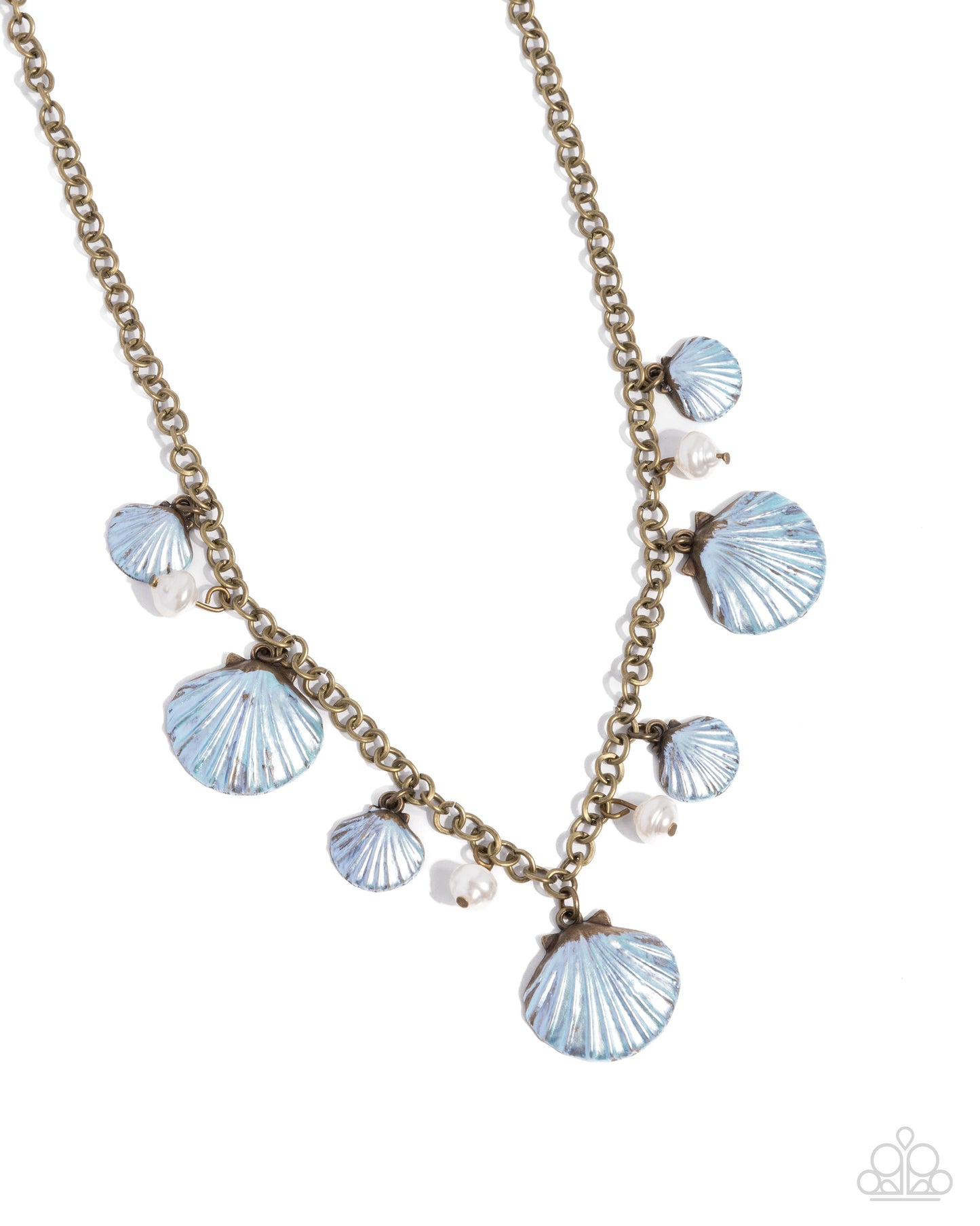 Seashell Sophistication - brass - Paparazzi necklace