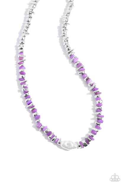 Seasonal Socialite - purple - Paparazzi necklace
