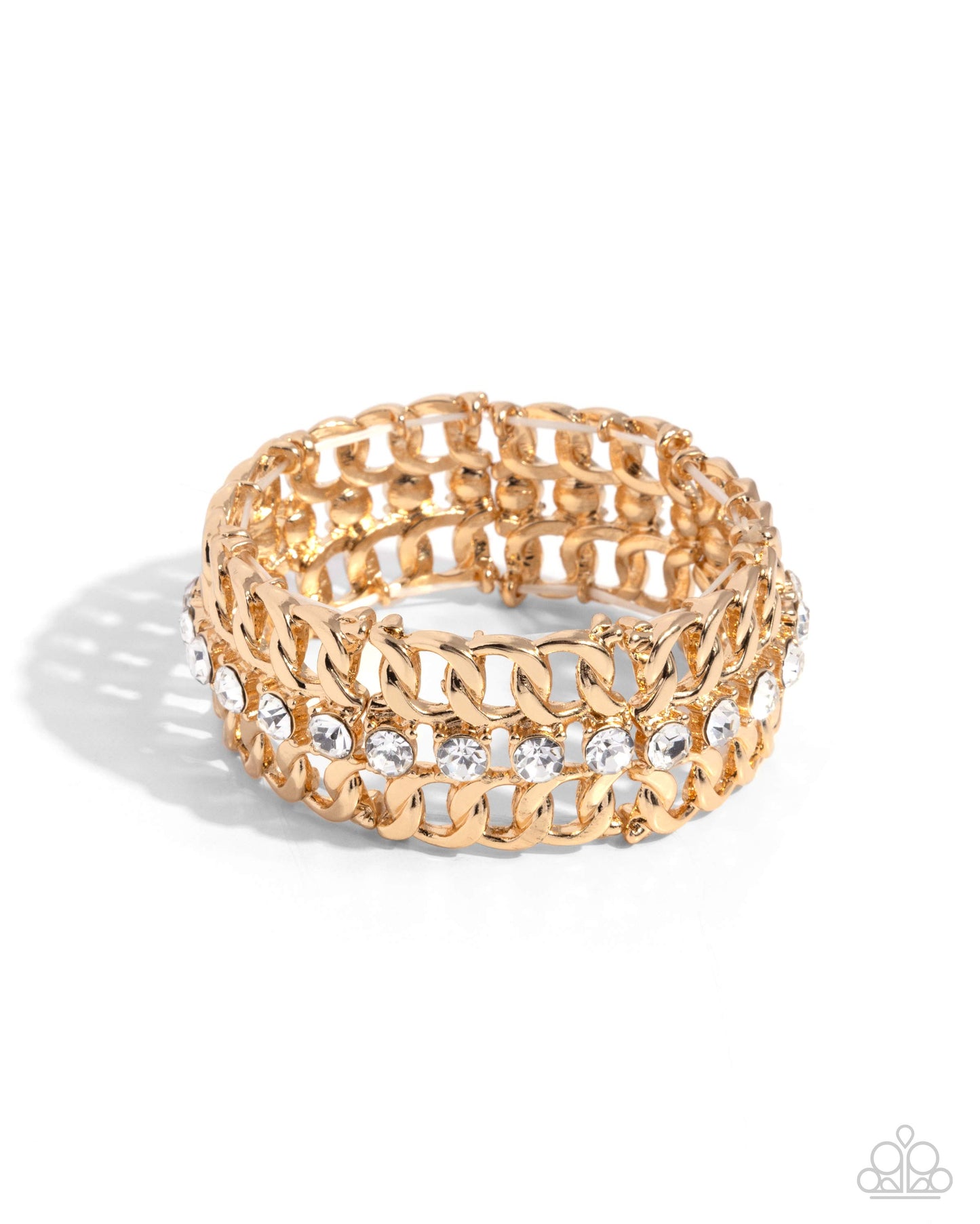 Secure Shimmer - gold - Paparazzi bracelet