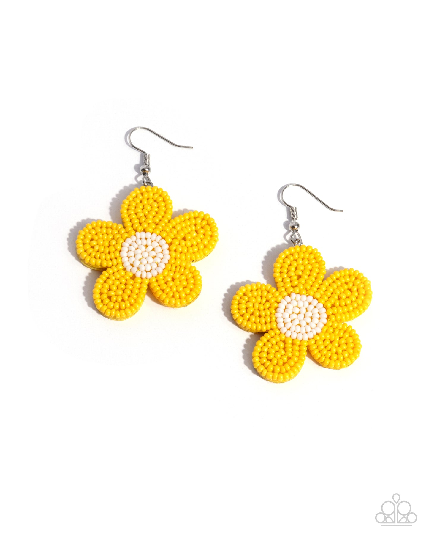 Seed Bead Vibrancy - yellow - Paparazzi earrings