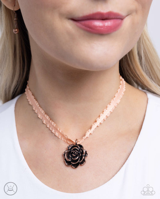 Seize the Spring - copper - Paparazzi necklace