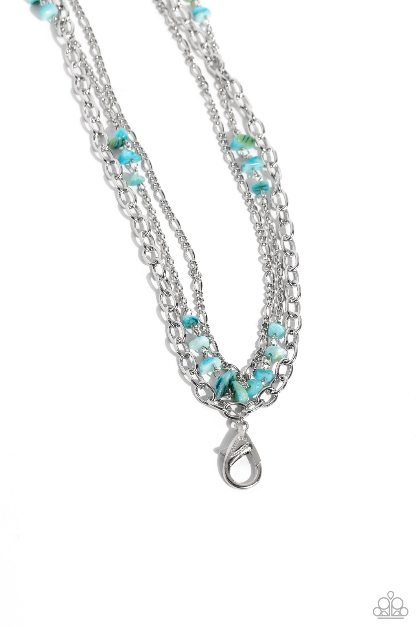 Seize the Stacks - blue - Paparazzi LANYARD necklace
