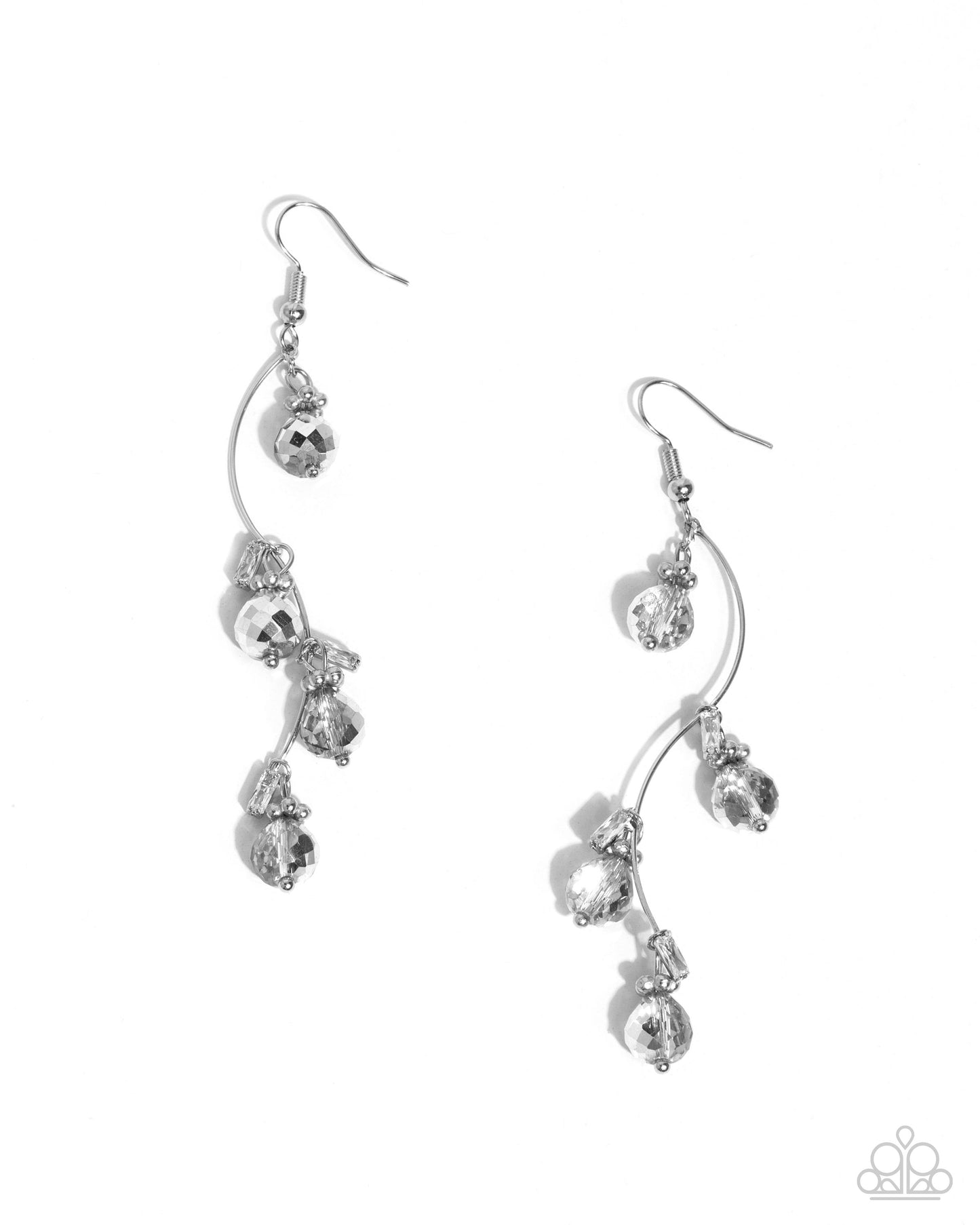 Seize the Sway - silver - Paparazzi earrings
