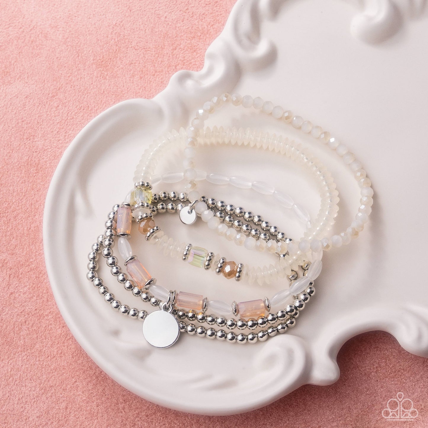Semester Strands - white - Paparazzi bracelet