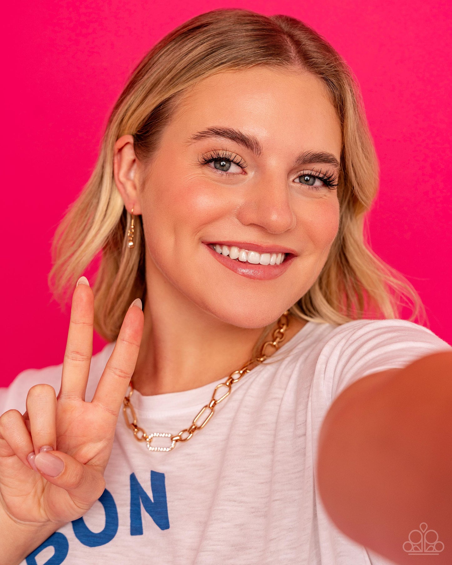 Sentimental Sequence - gold - Paparazzi necklace