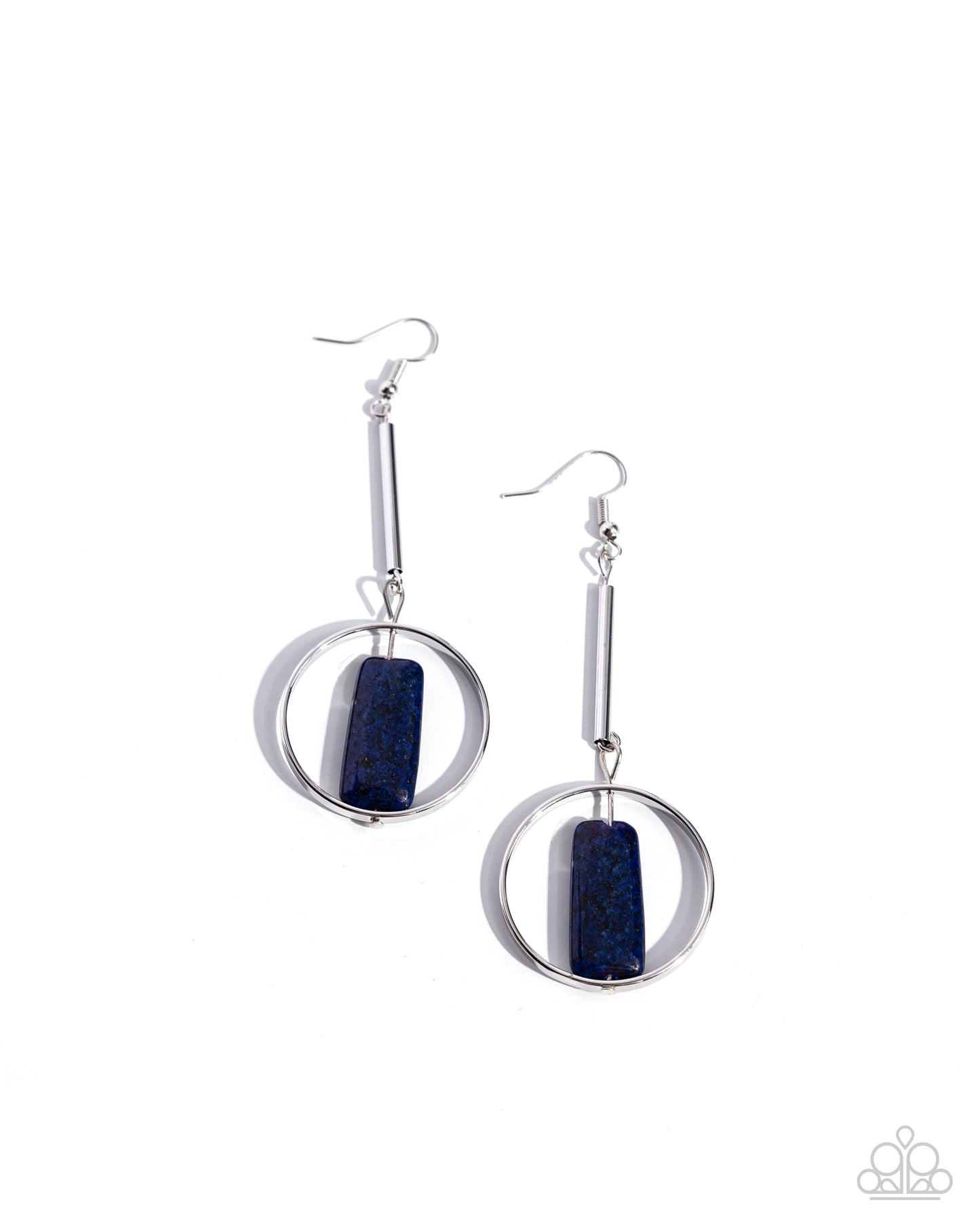 Serendipitous Stones - blue - Paparazzi earrings