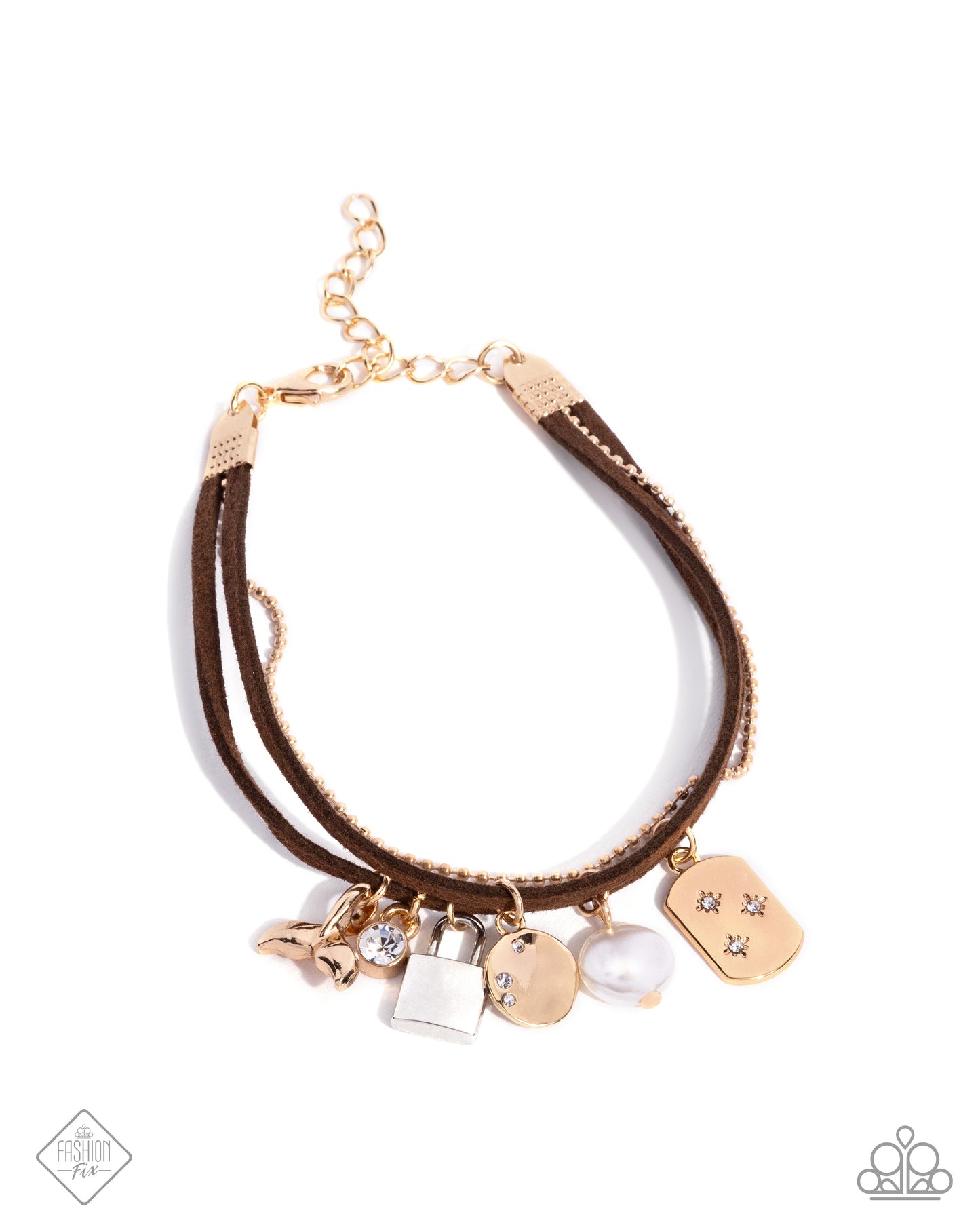 Serendipitous Suede - brown - Paparazzi bracelet