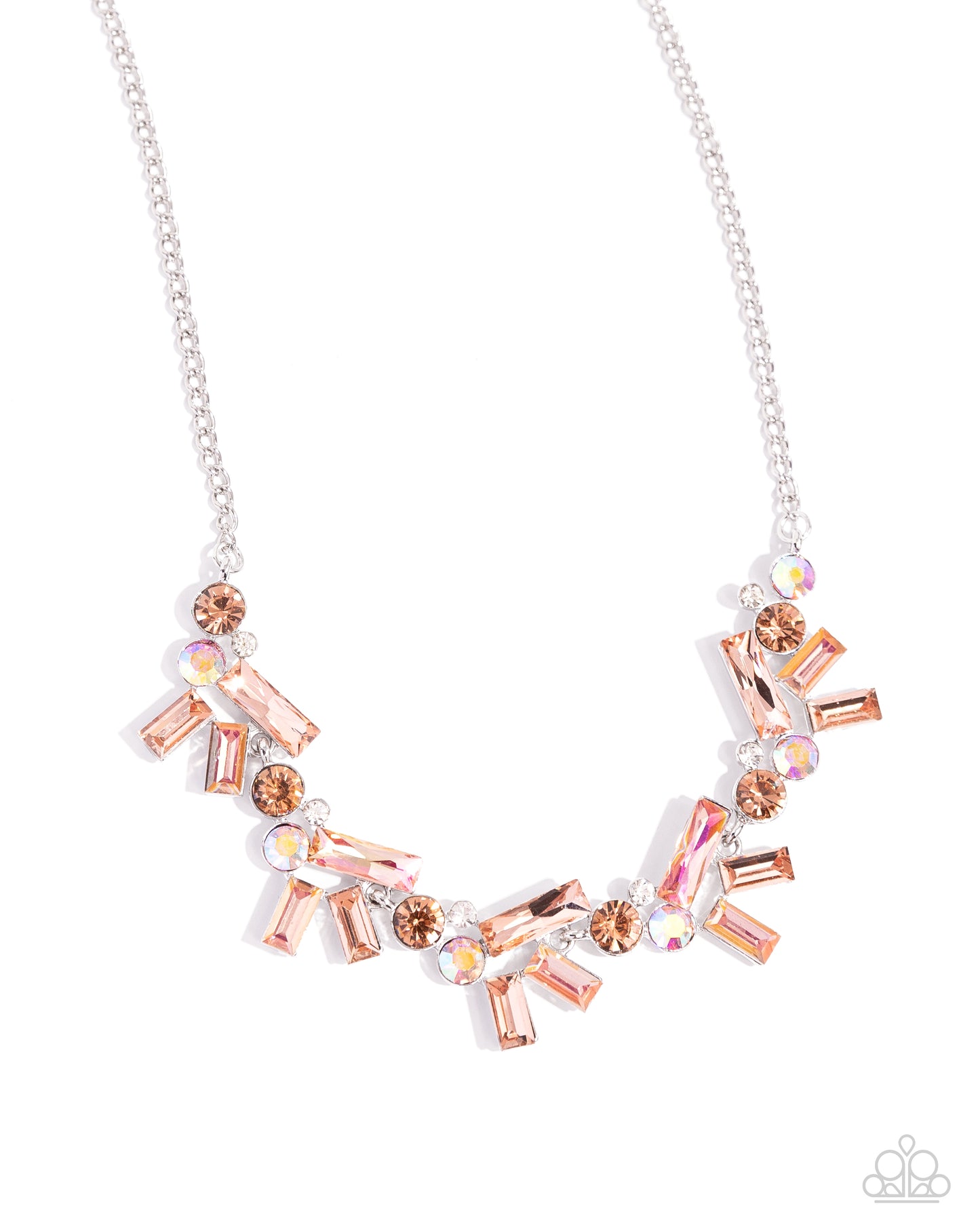 Serene Statement - orange - Paparazzi necklace