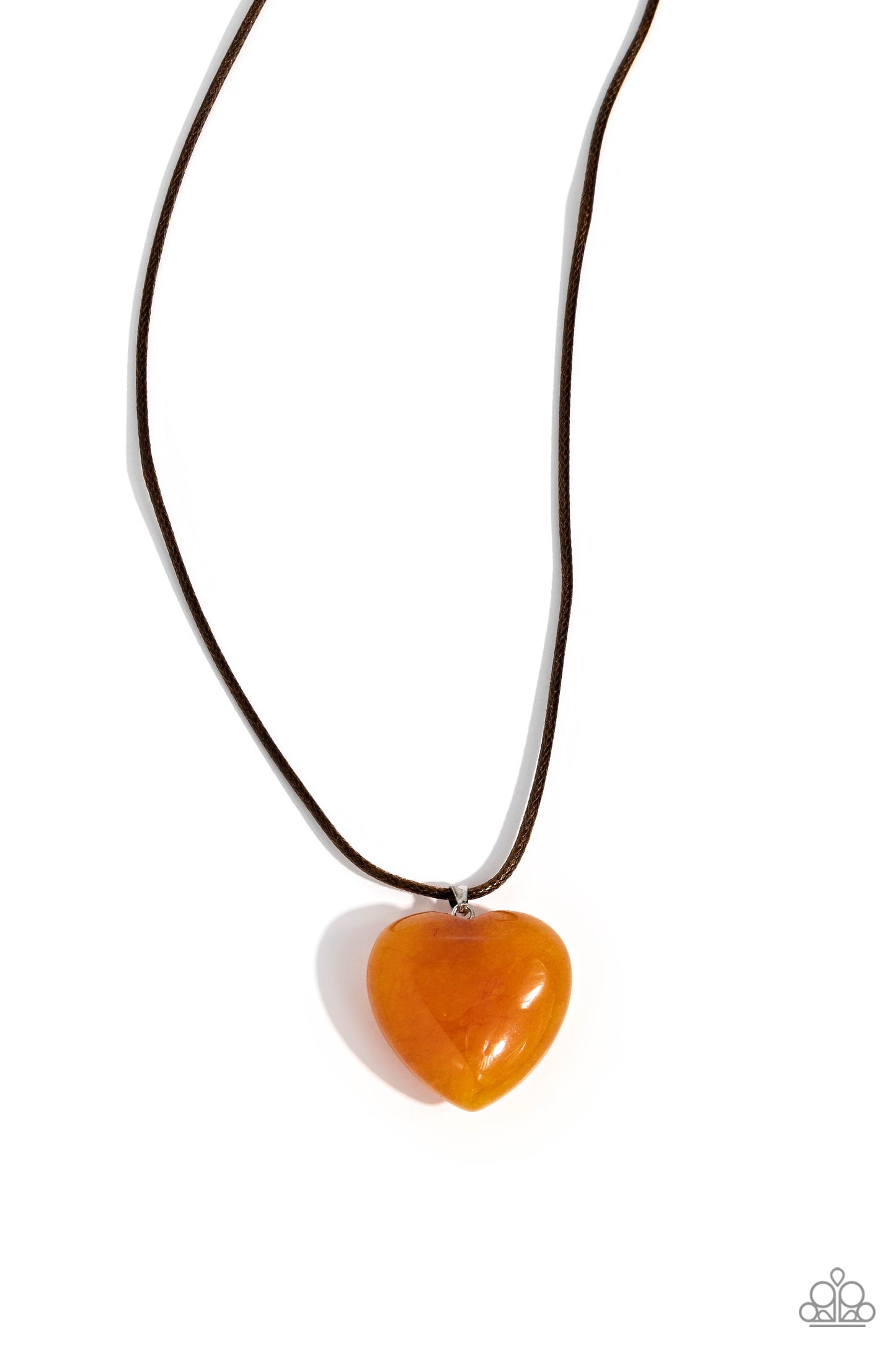 Serene Sweetheart - orange - Paparazzi necklace