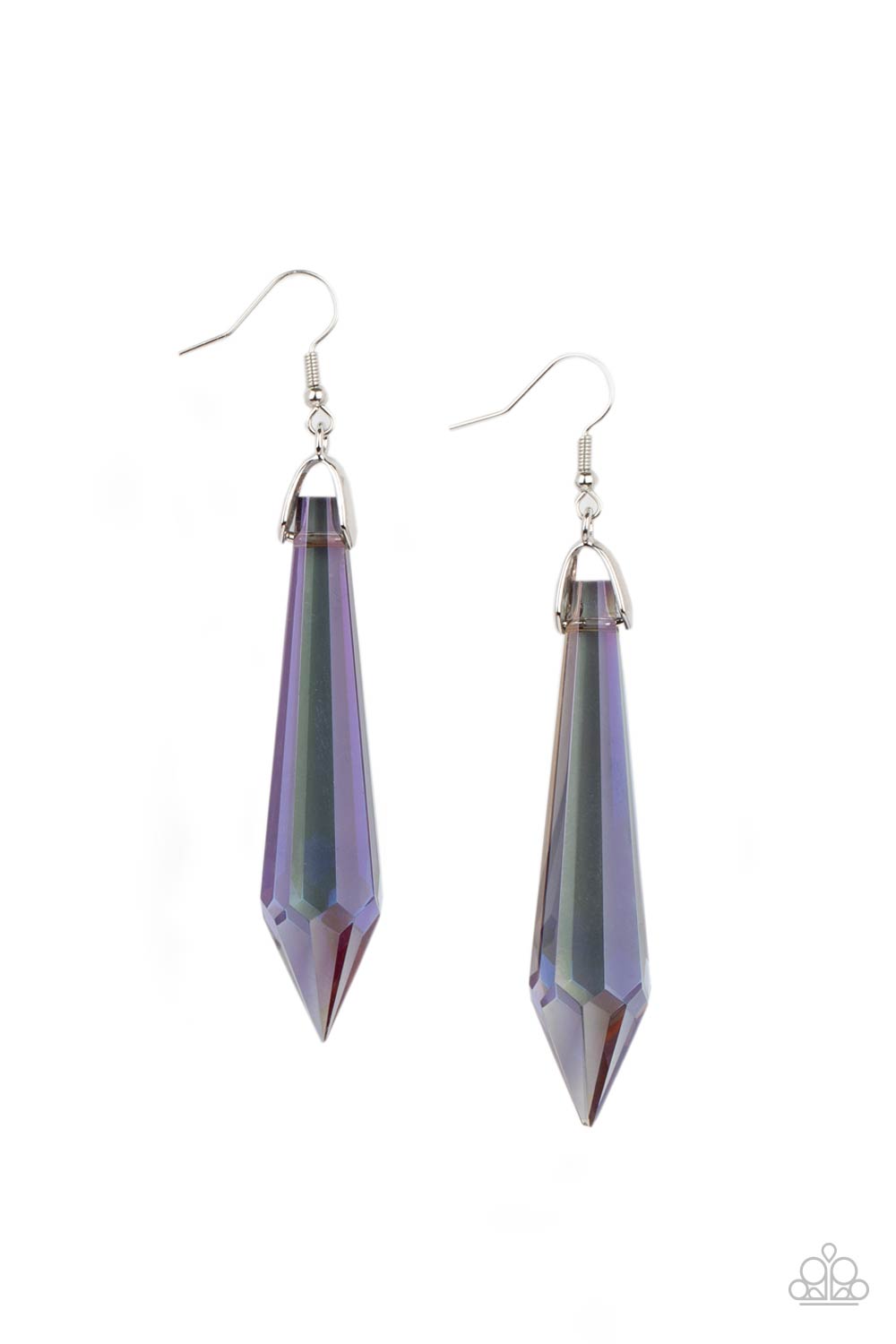 Sharp Dressed DIVA - multi (purple) - Paparazzi earrings