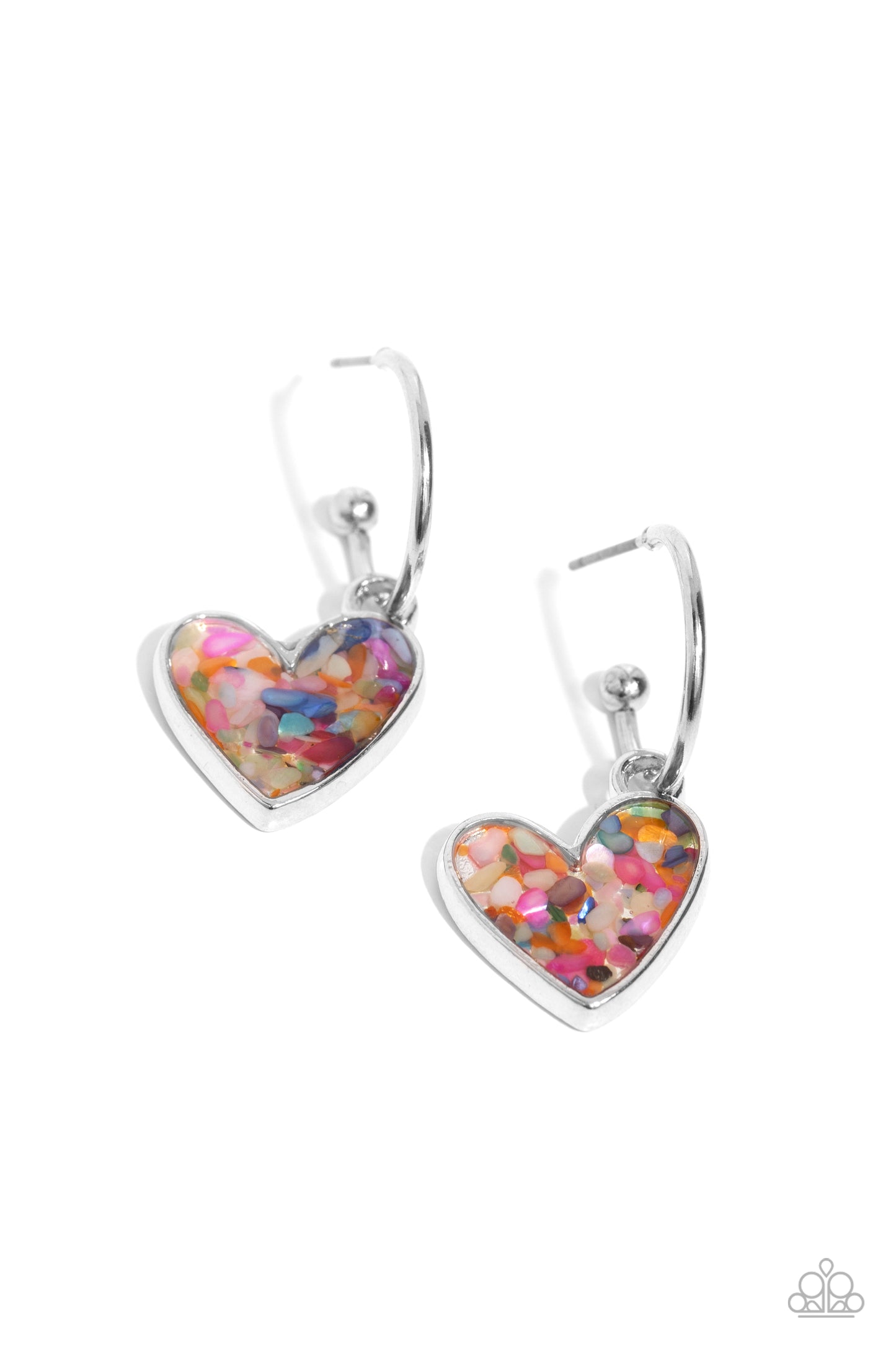 Shell Signal - multi - Paparazzi earrings