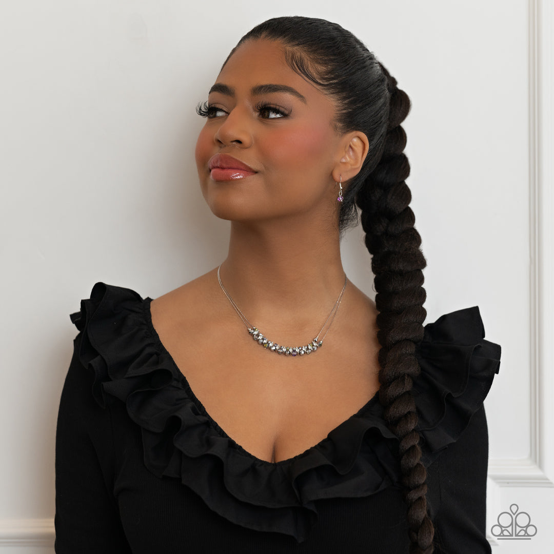 Shimmering High Society - silver - Paparazzi necklace