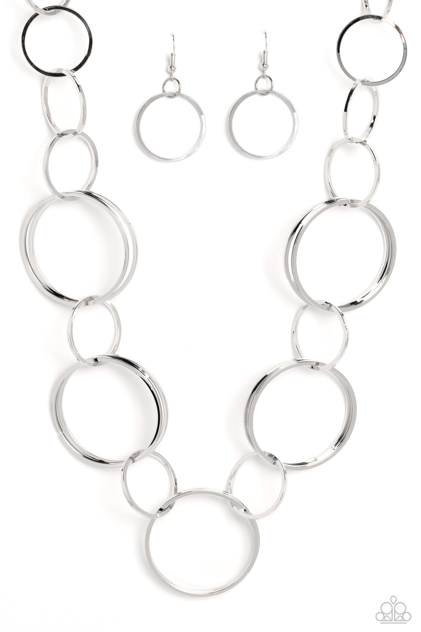 Shimmering Symphony - silver - Paparazzi necklace