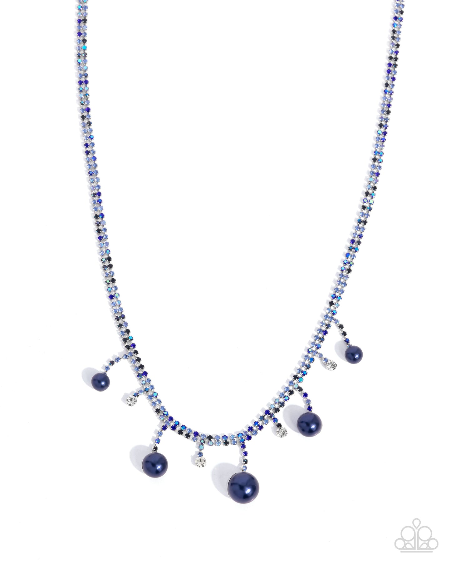 Shimmery Safeguard - blue - Paparazzi necklace