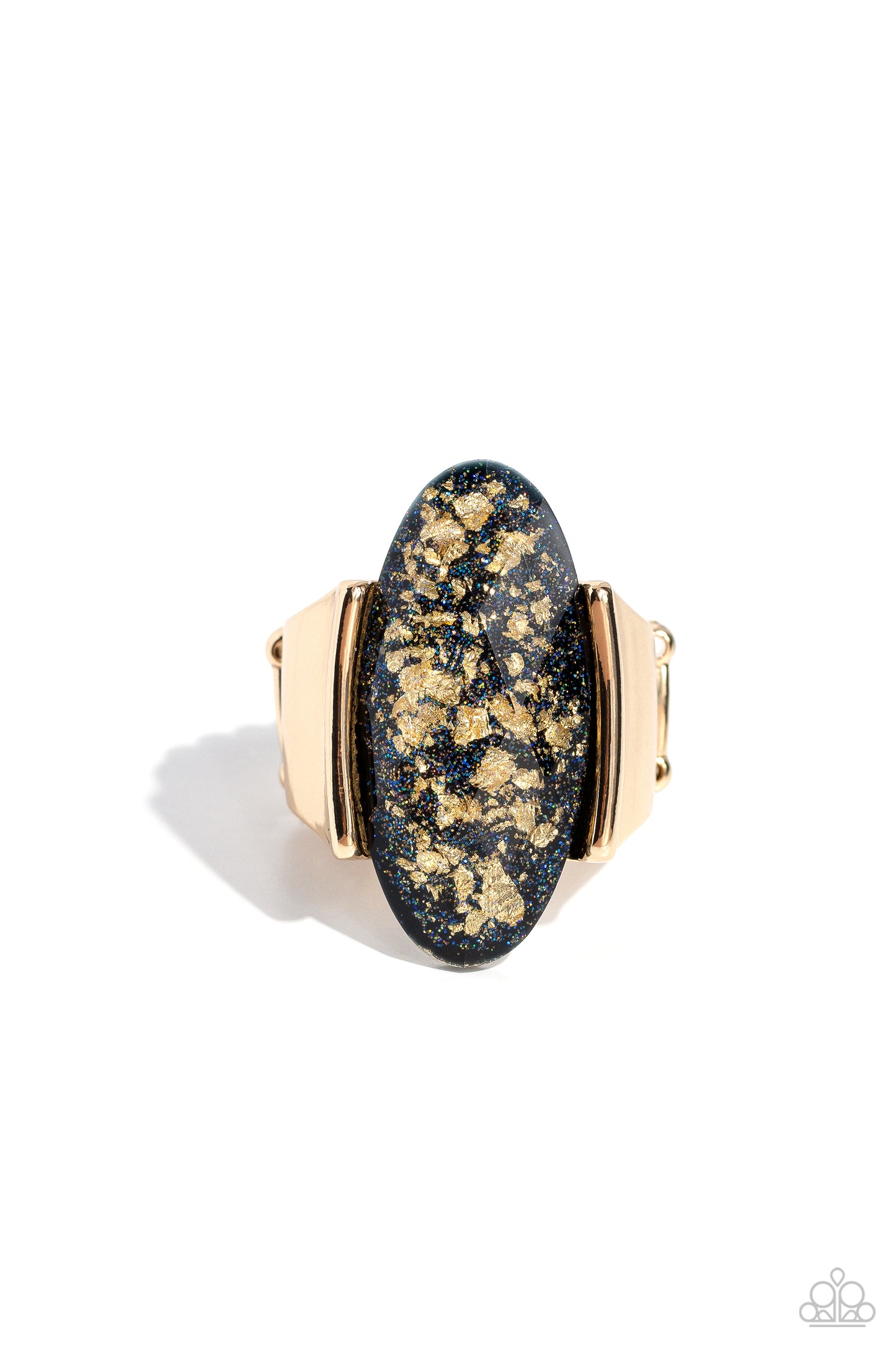Shimmery Sovereign - black - Paparazzi ring