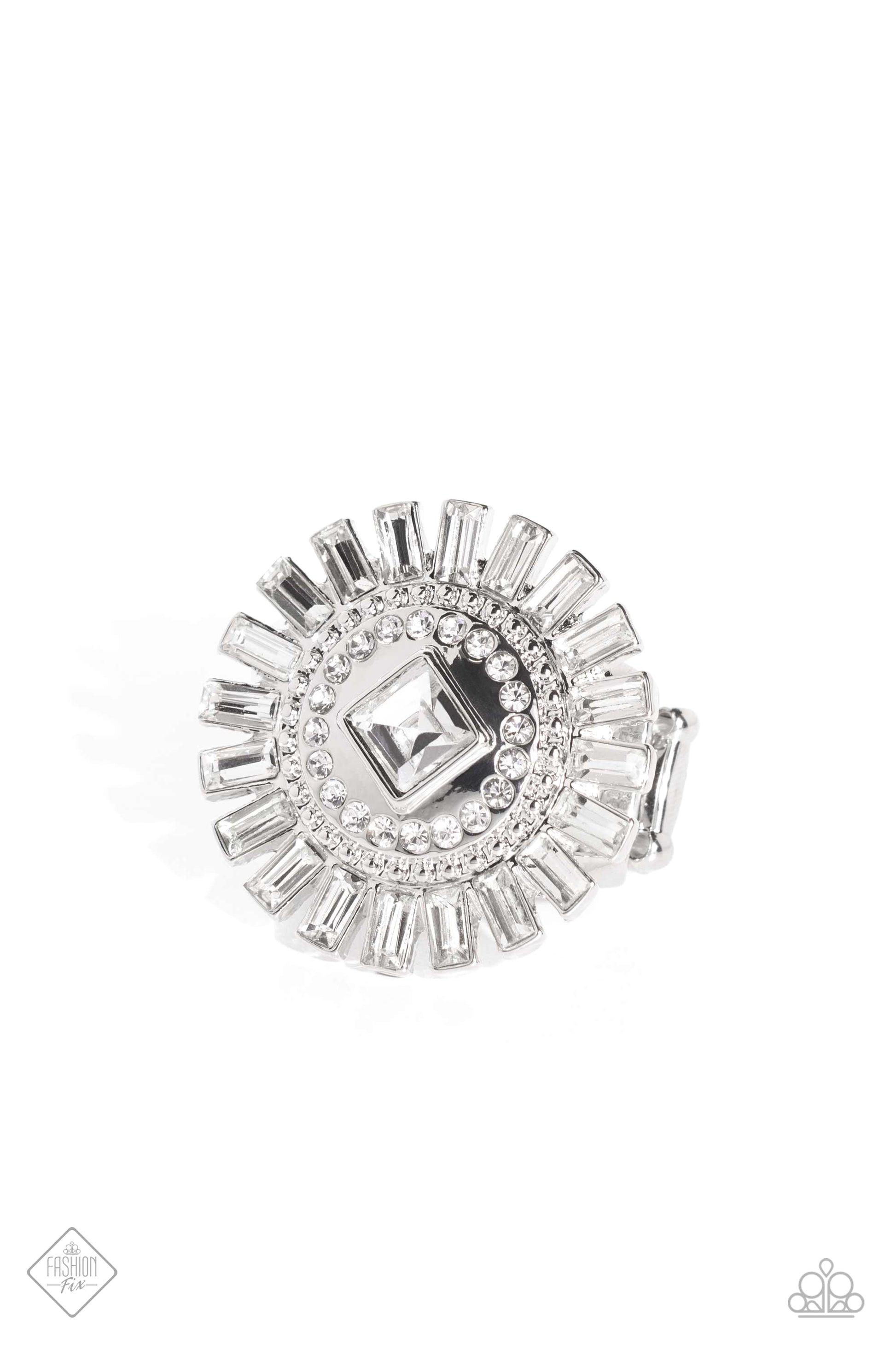 Shimmery Sprinkle - white - Paparazzi ring
