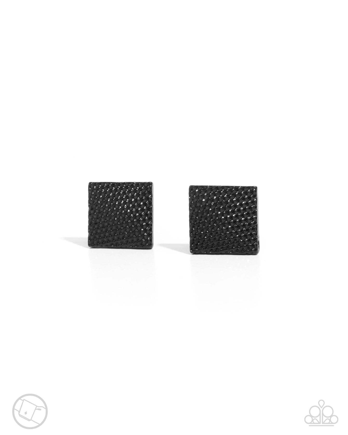 Shimmery Strength - black - Paparazzi MENS cufflinks