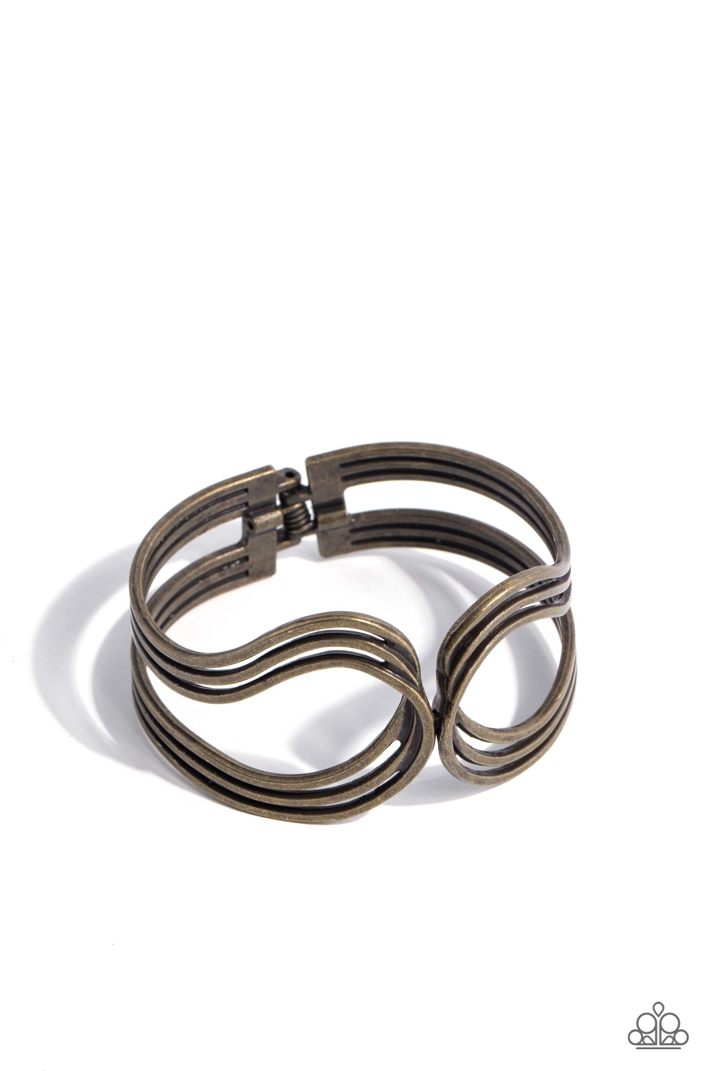 Shockwave Attitude - brass - Paparazzi bracelet