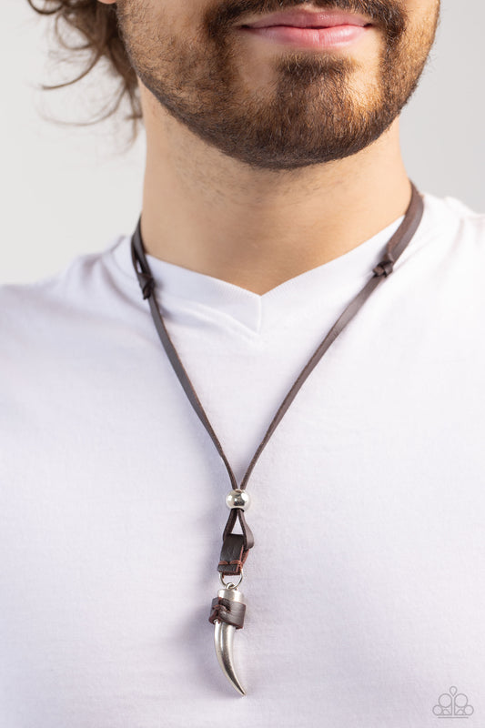 Show Your Claws - brown - Paparazzi MENS necklace