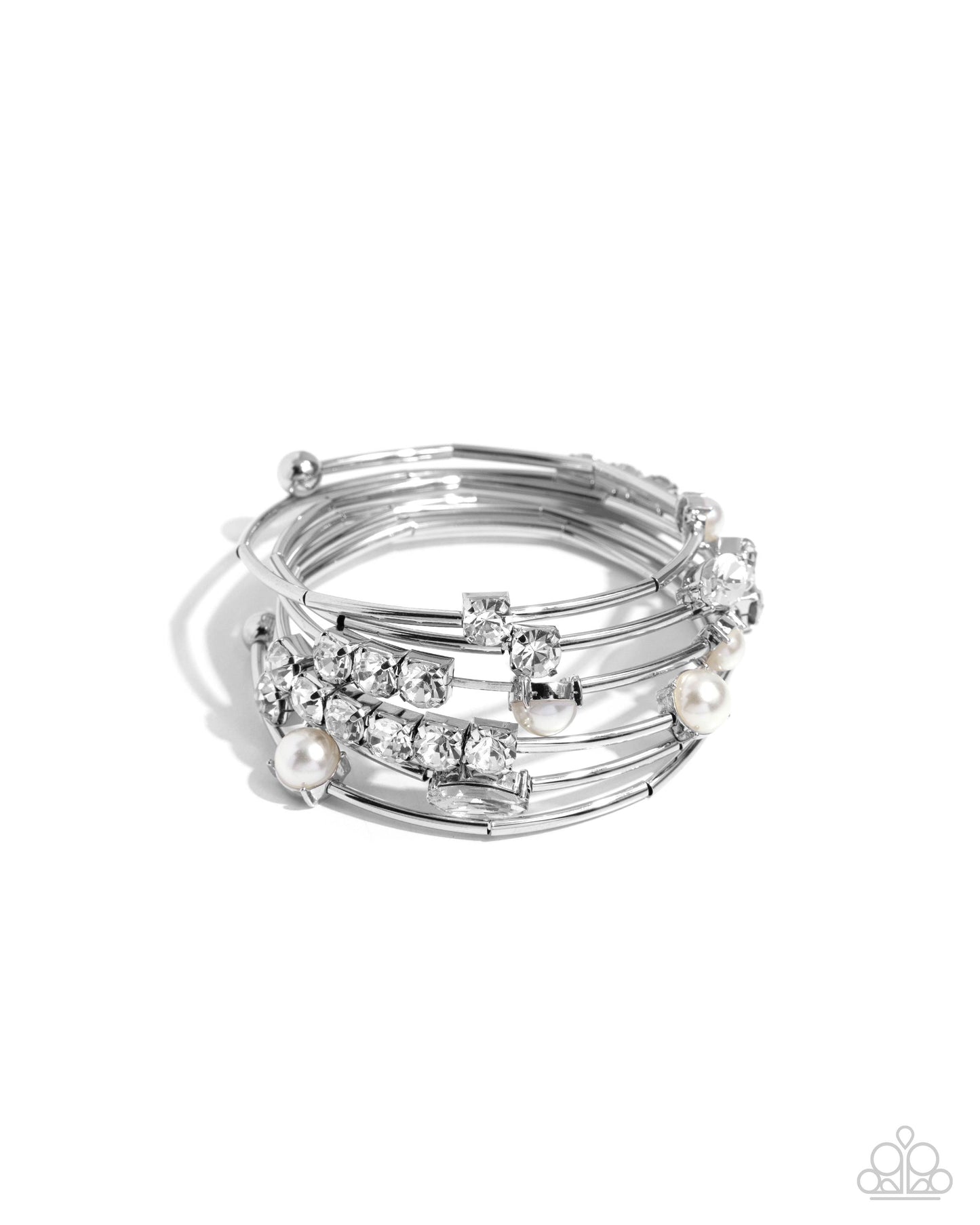 Showtime Sparkle - white - Paparazzi bracelet