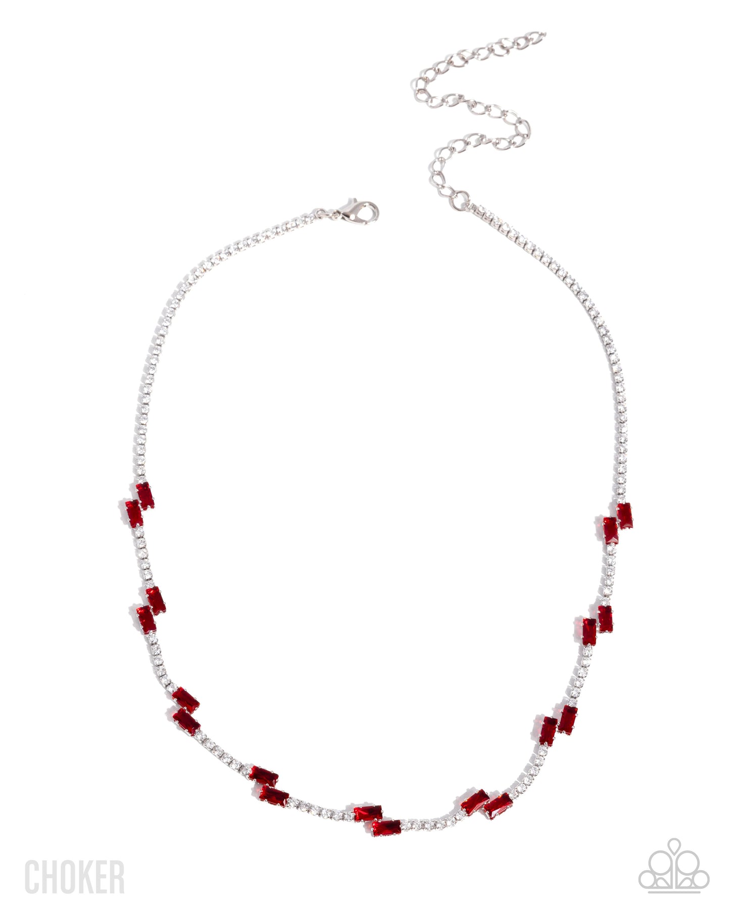 Sliding Shine - red - Paparazzi necklace