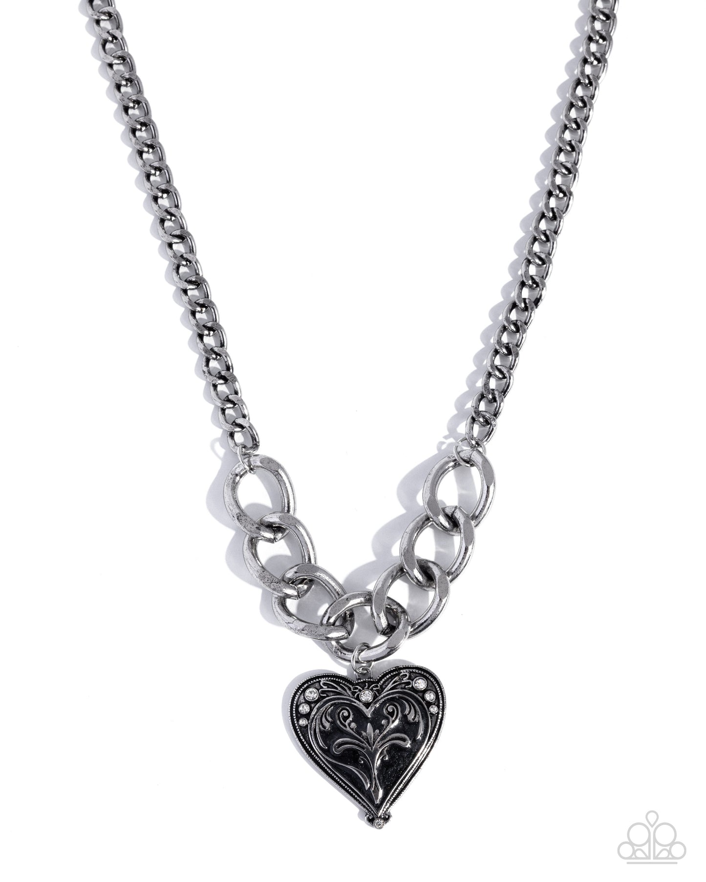 Smitten Scope - black - Paparazzi necklace