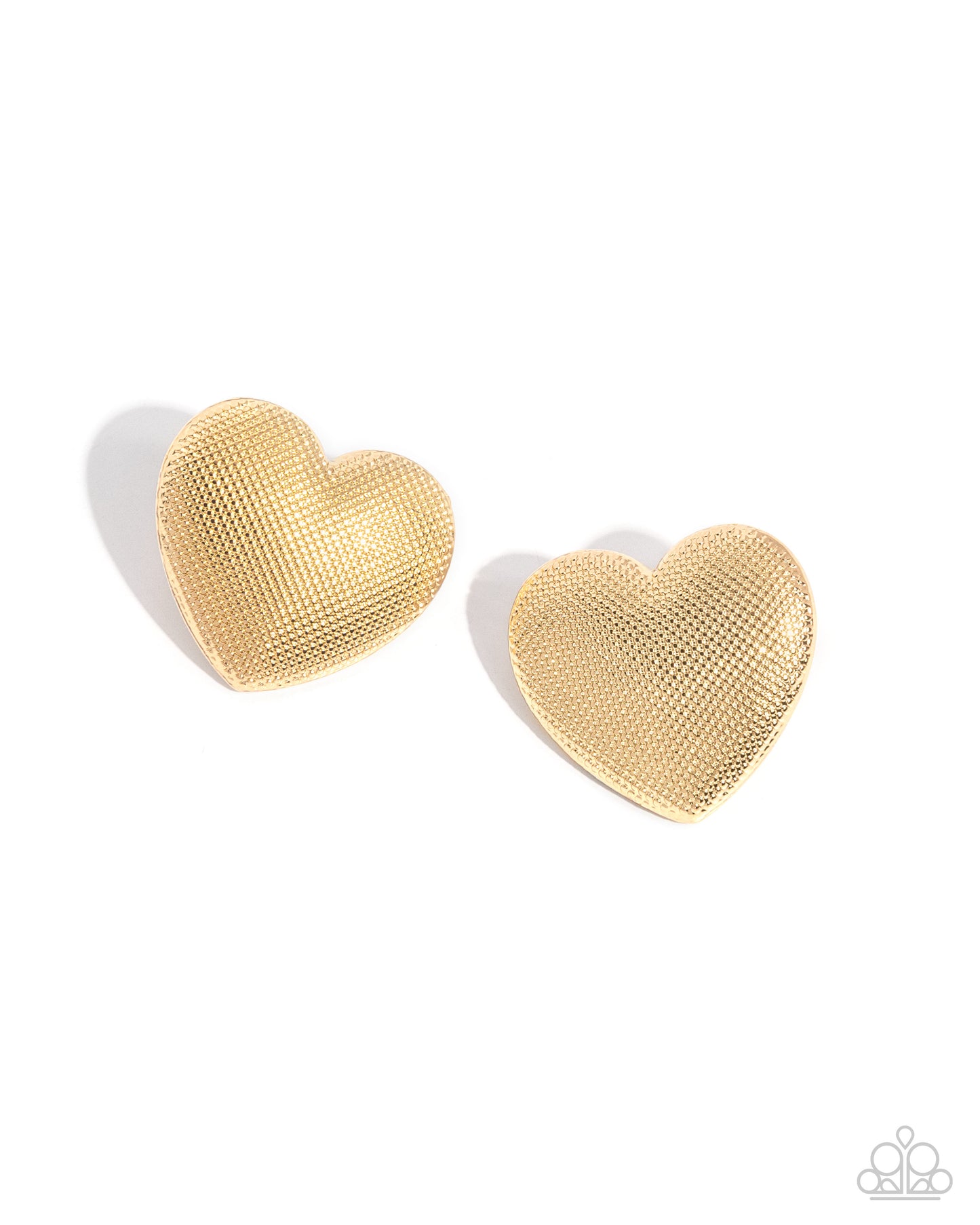 Smitten Studs - gold - Paparazzi earrings
