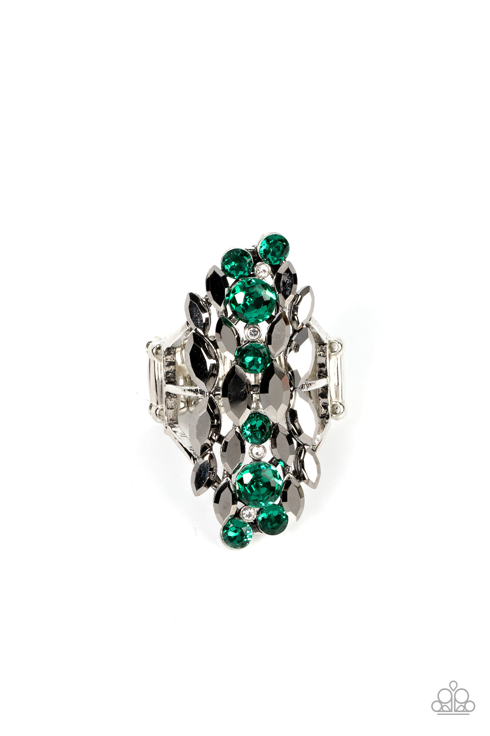 Smoky Smolder - green - Paparazzi ring