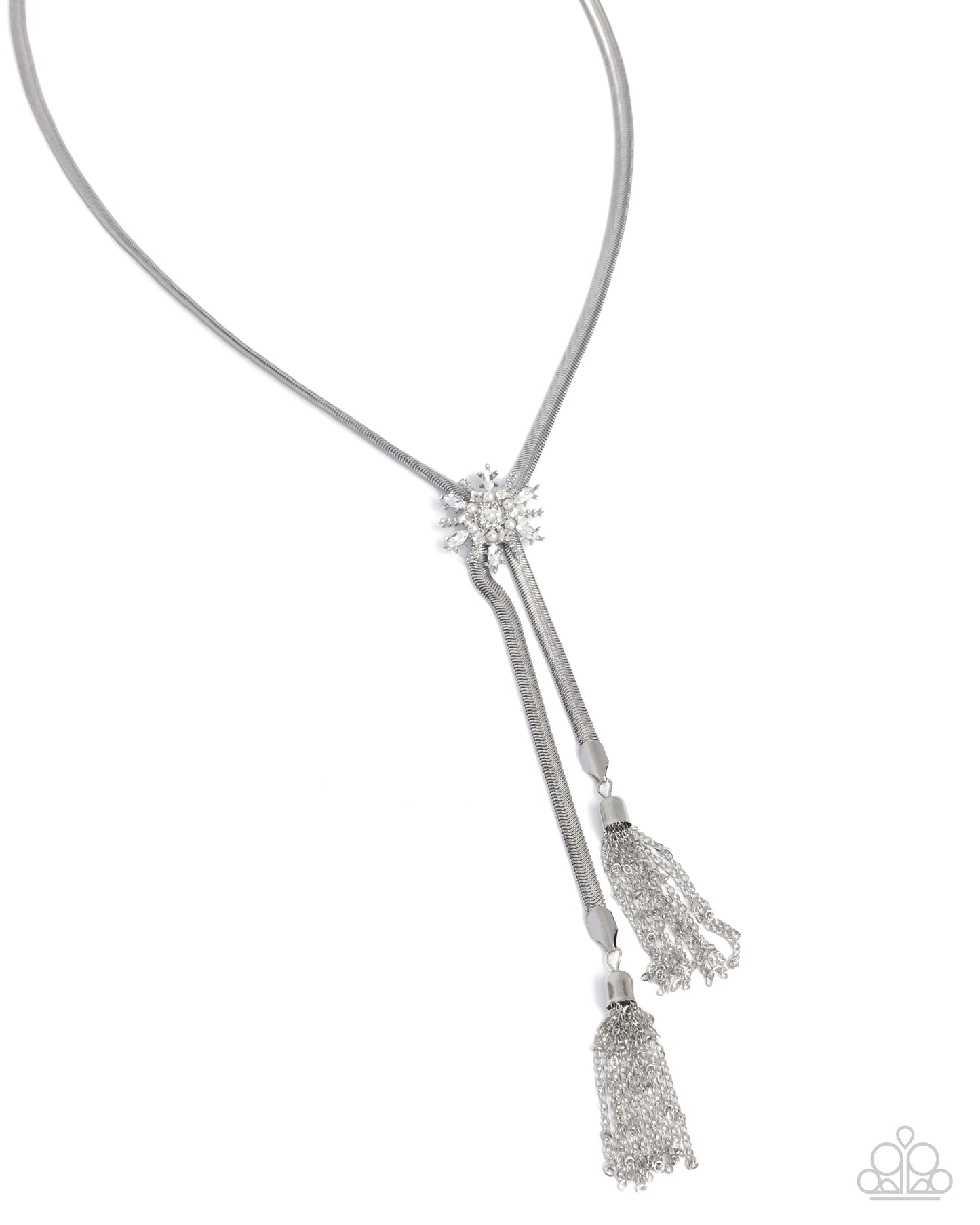Snowflake Season - white - Paparazzi necklace