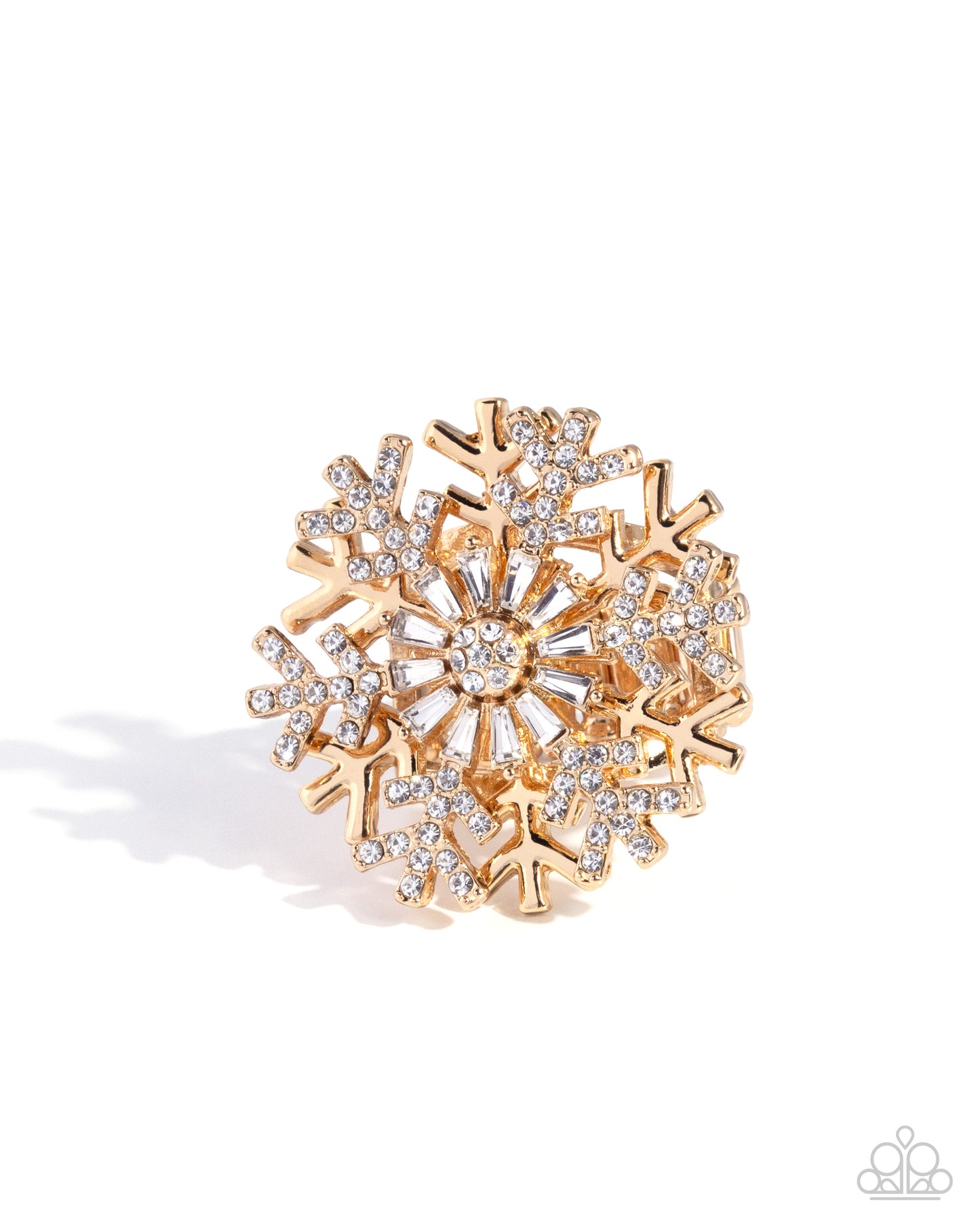 Snowflake Sensation - gold - Paparazzi ring