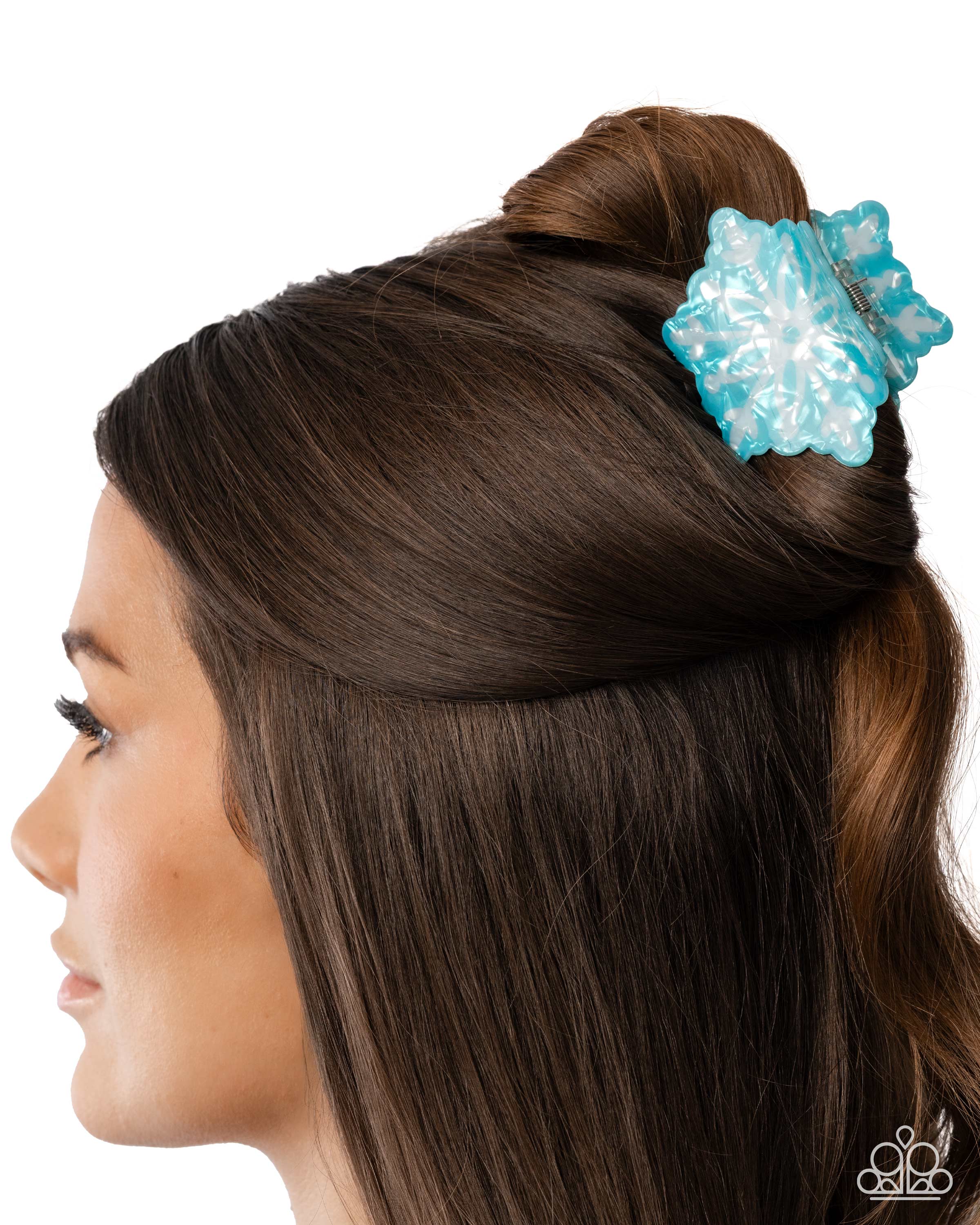 Hair clip, blackish blue with sparkles Blue Sparkle Hair Clip - Etsy main image 2