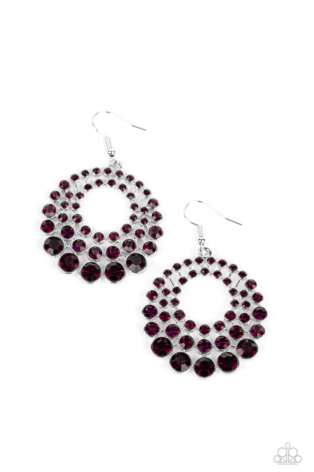So Self-GLOW-rious - purple - Paparazzi earrings