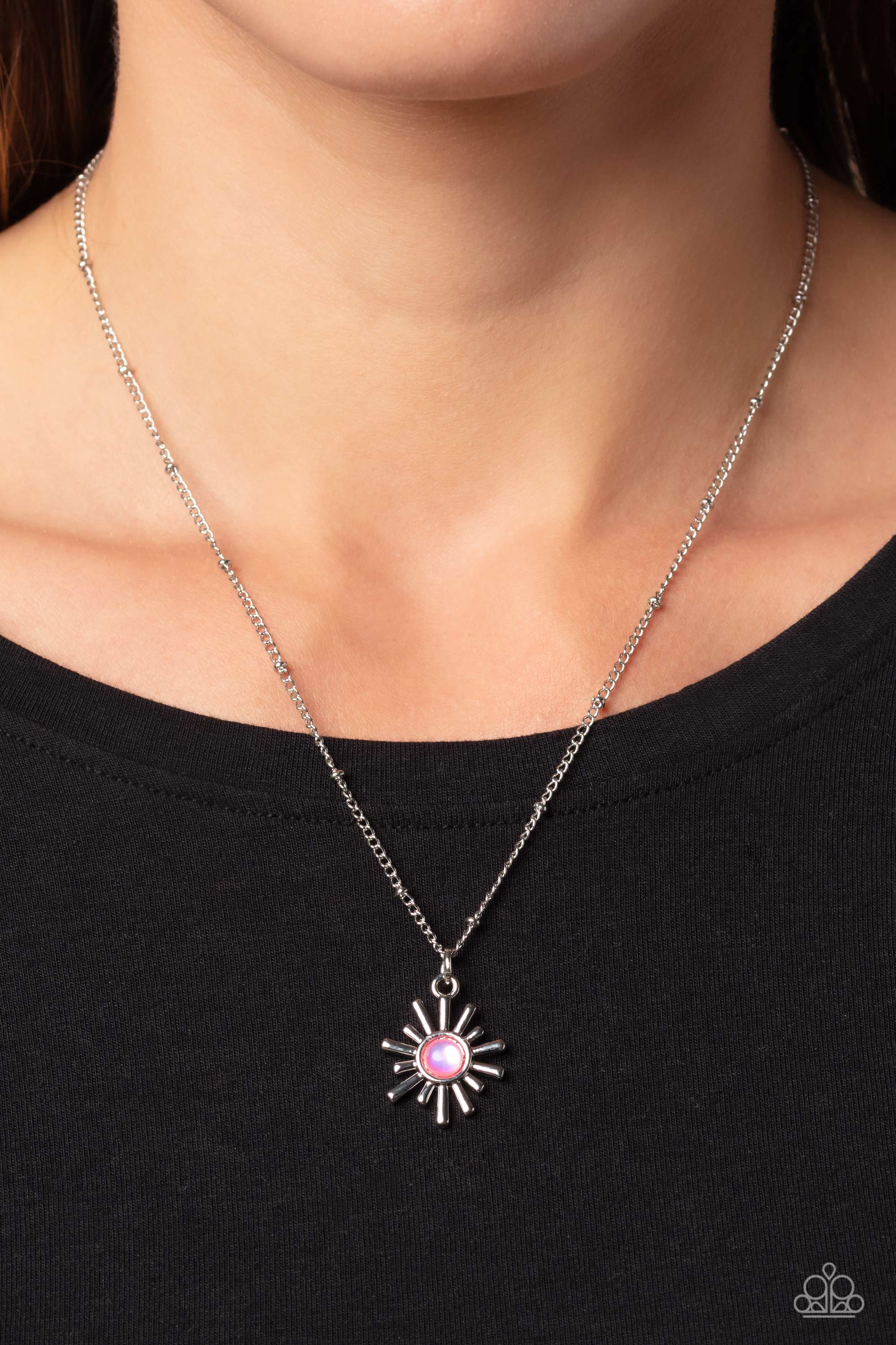 Pink Sun Necklace