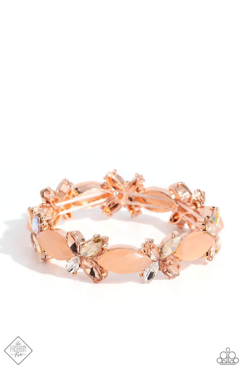 Soft-Hearted Succession - rose gold - Paparazzi bracelet