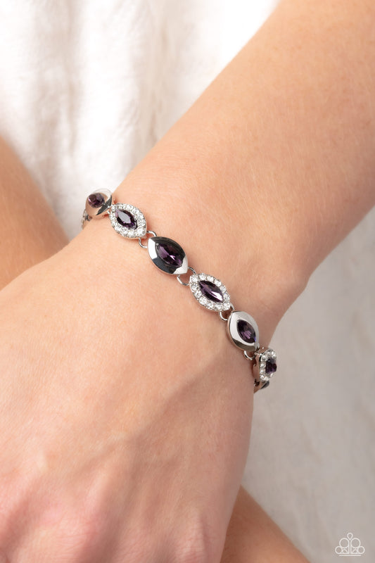 Some Serious Sparkle - purple - Paparazzi bracelet