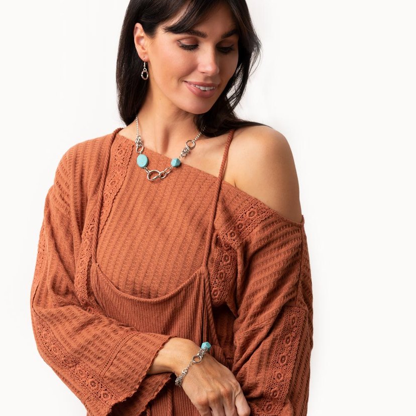 Sonoran Solo - blue - Paparazzi necklace