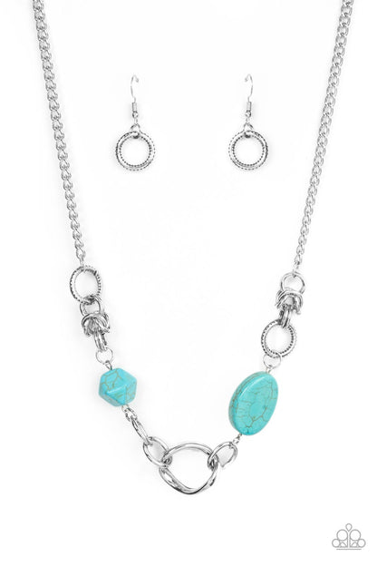 Sonoran Solo - blue - Paparazzi necklace