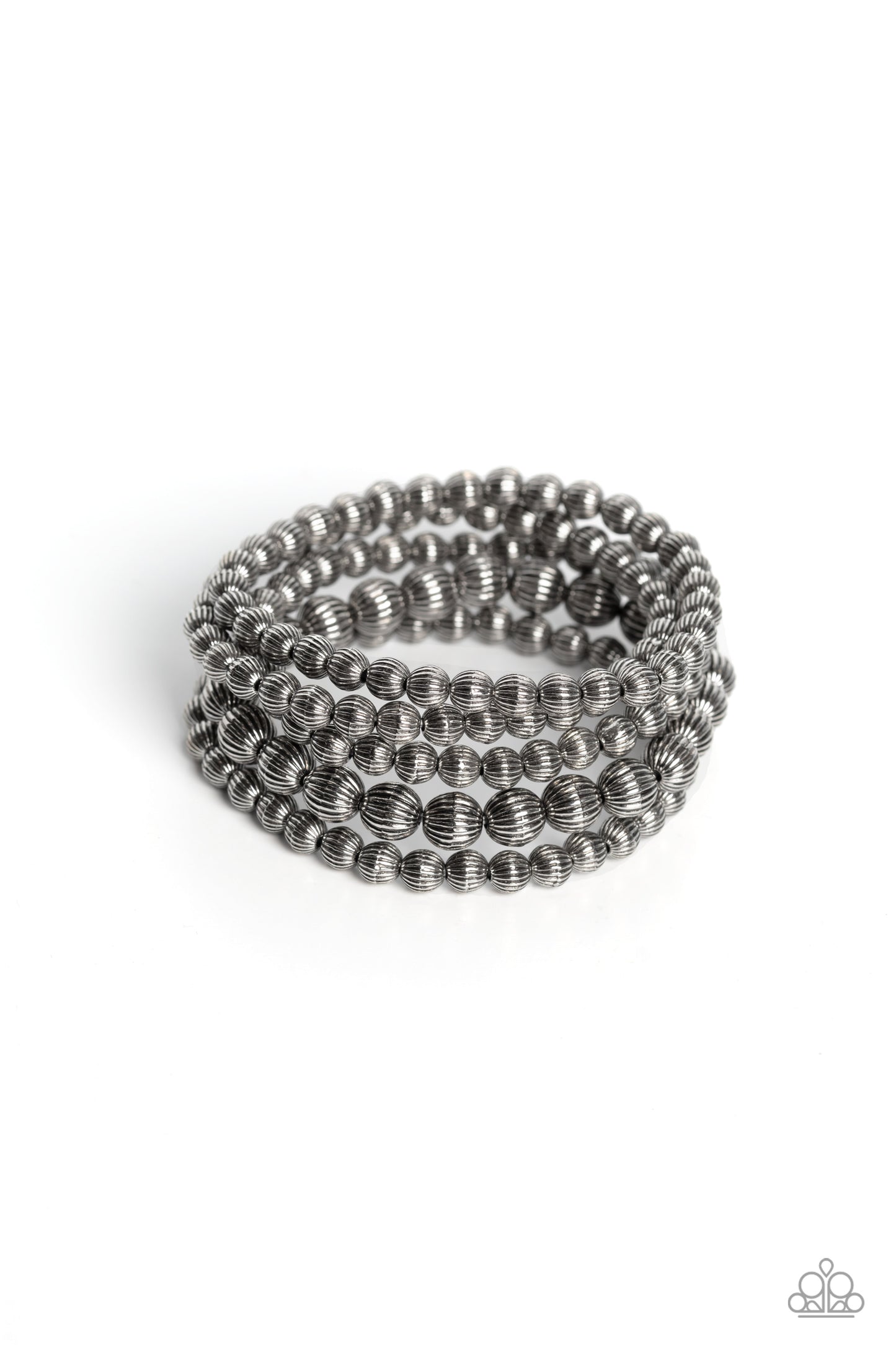 Sonoran Stripes - silver - Paparazzi bracelet