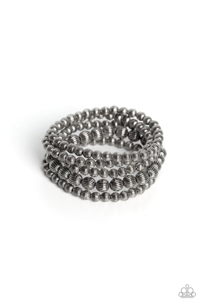 Sonoran Stripes - silver - Paparazzi bracelet