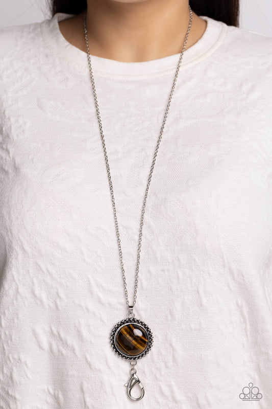 Sonoran Summer - brown - Paparazzi LANYARD necklace