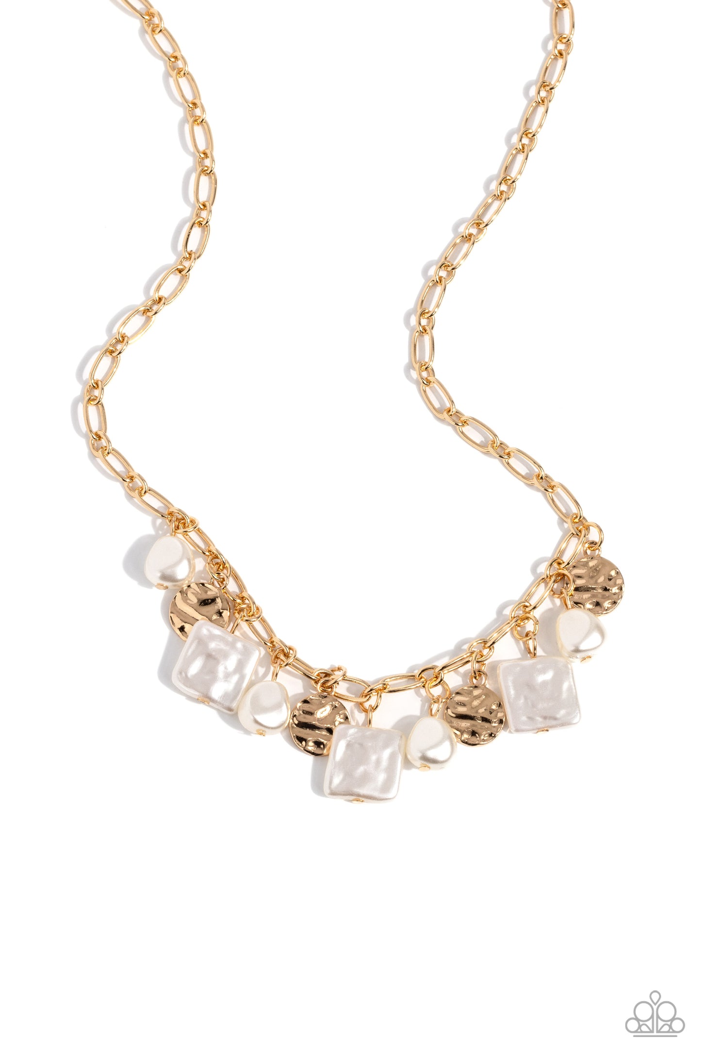 Sophisticated Squared - gold - Paparazzi necklace