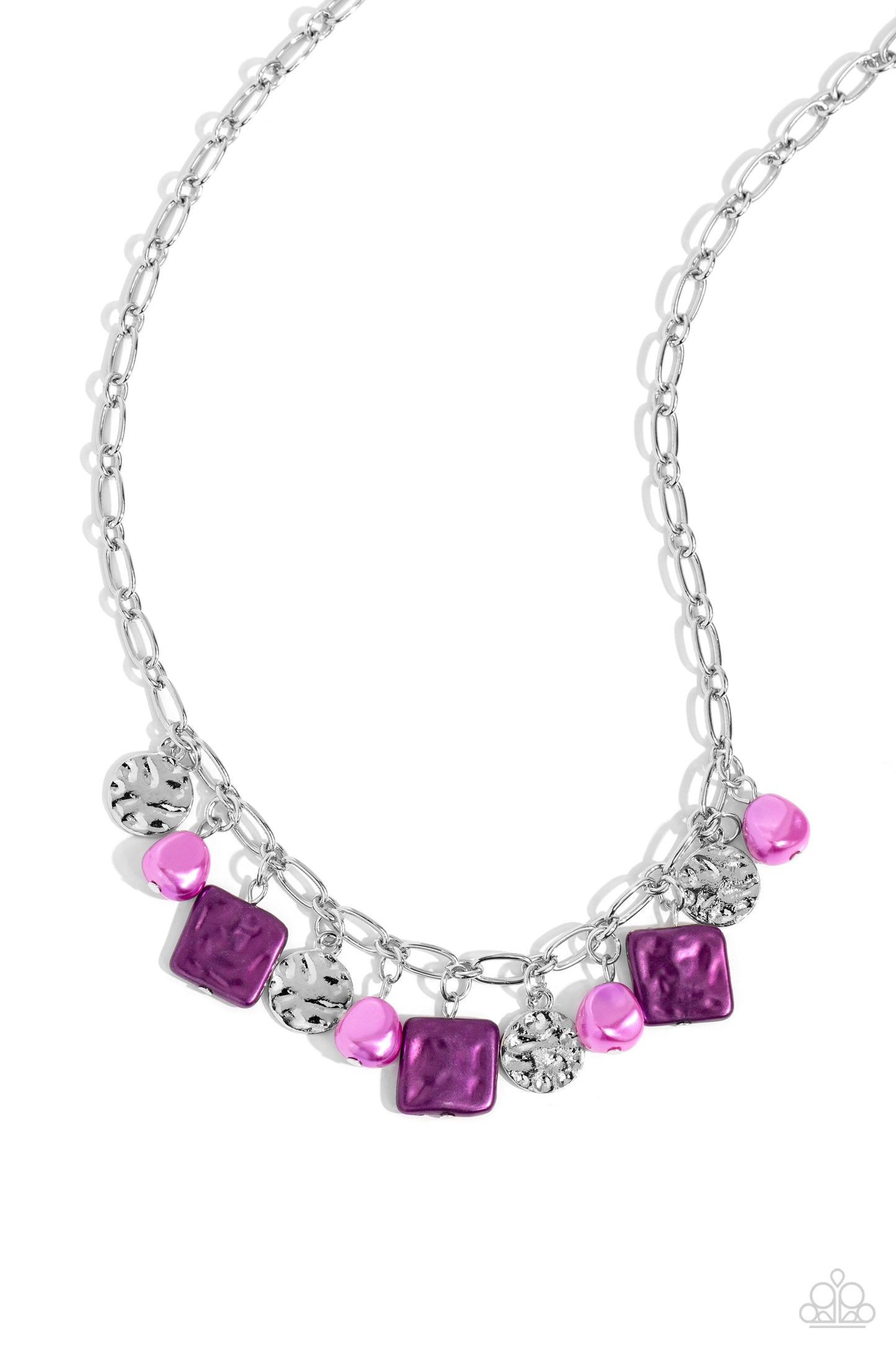 Sophisticated Squared - purple - Paparazzi necklace