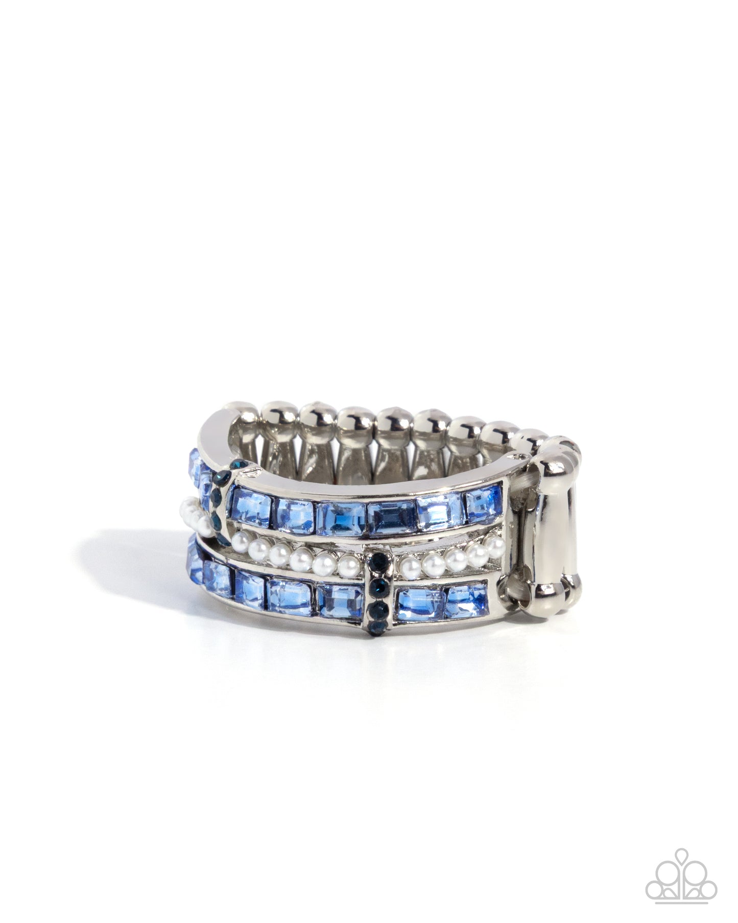 Sophisticated Succession - blue - Paparazzi ring