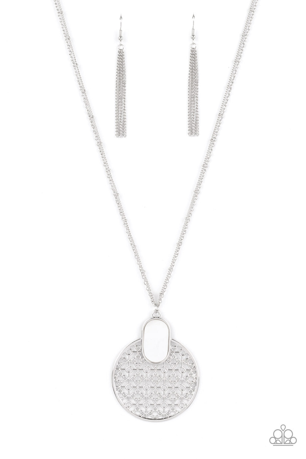 South Beach Beauty - white - Paparazzi necklace