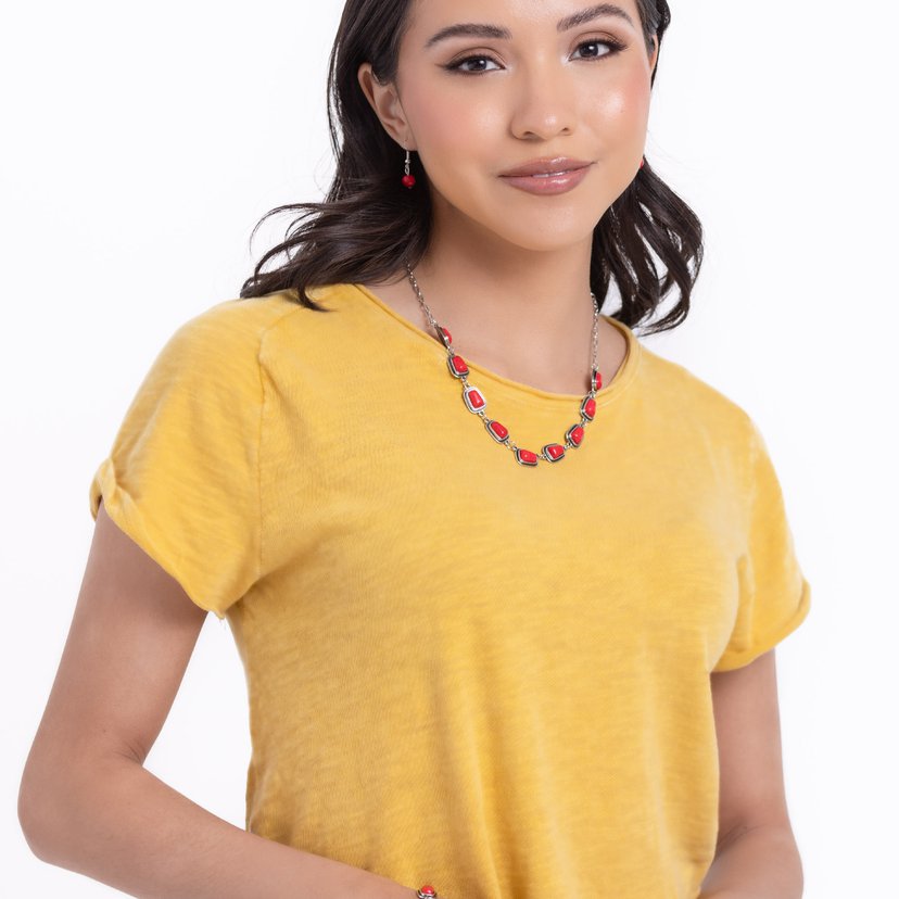 Southern Safari - red - Paparazzi necklace