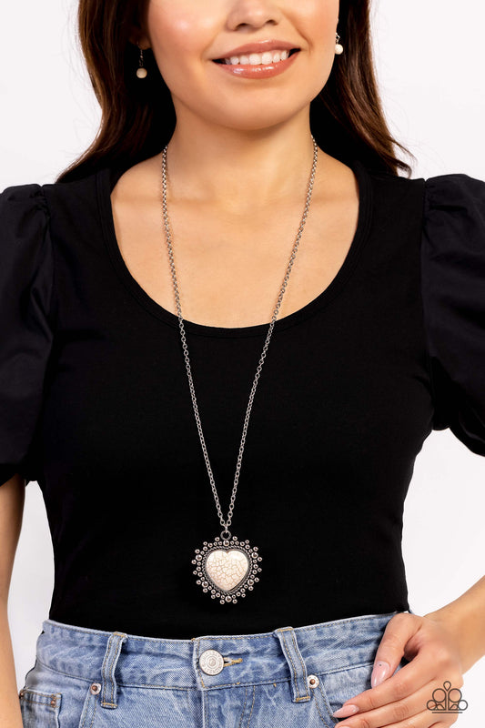 Southwestern Sentiment - white - Paparazzi necklace